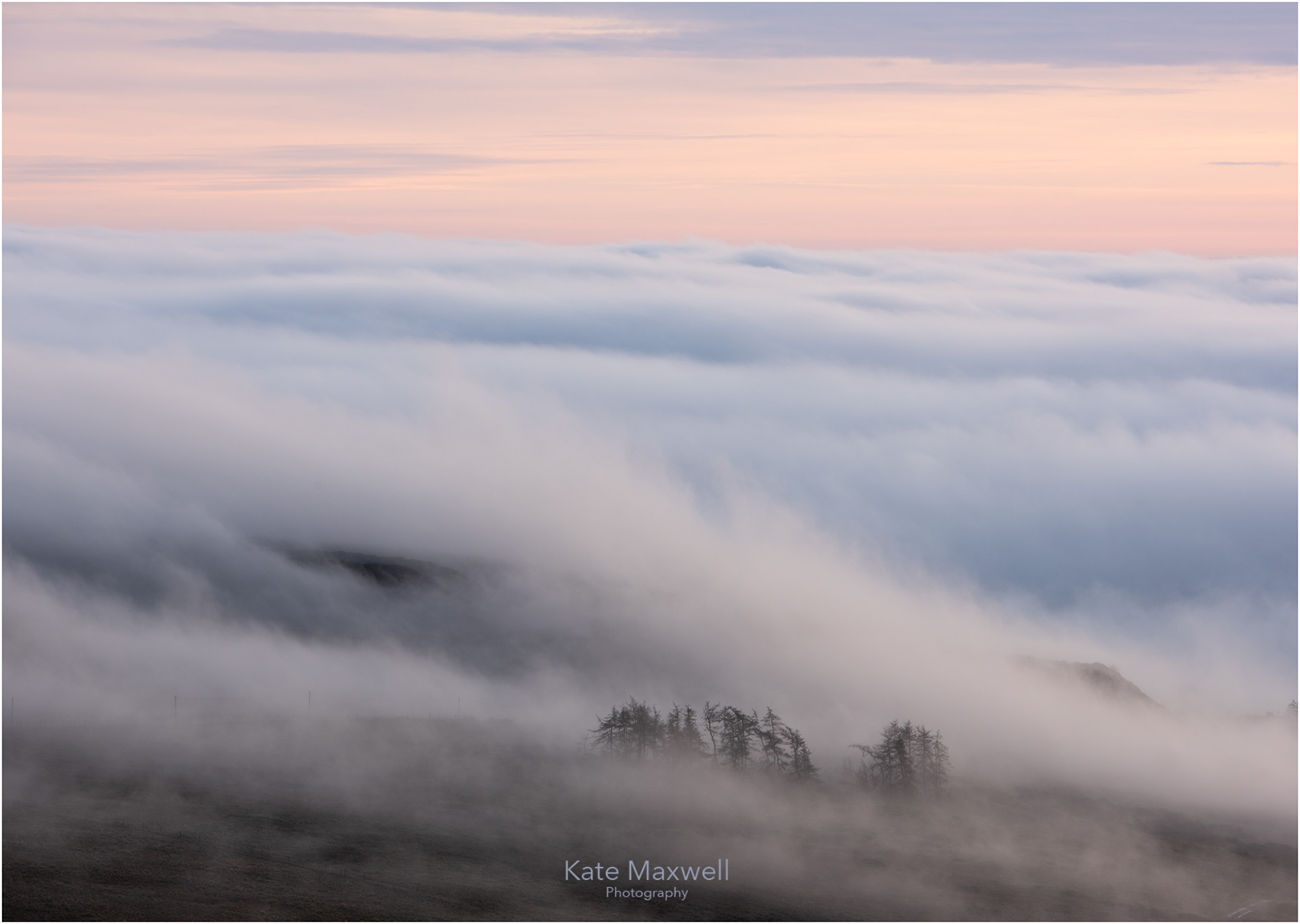 Cloud sea on the Clee