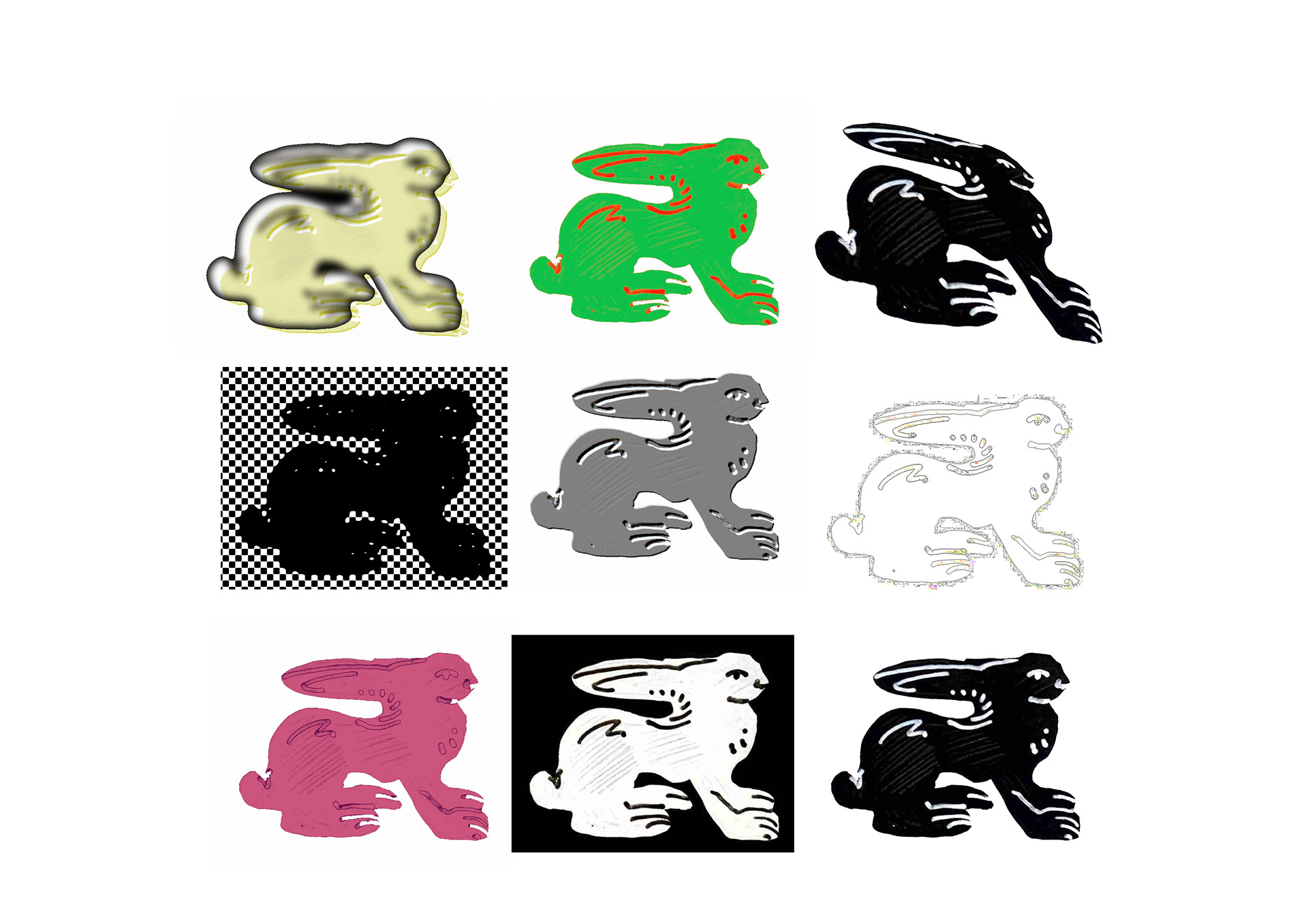 Sticker Sheet 'Bunnies'