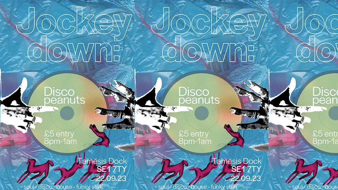 Poster design for Jockey Down DJ night.