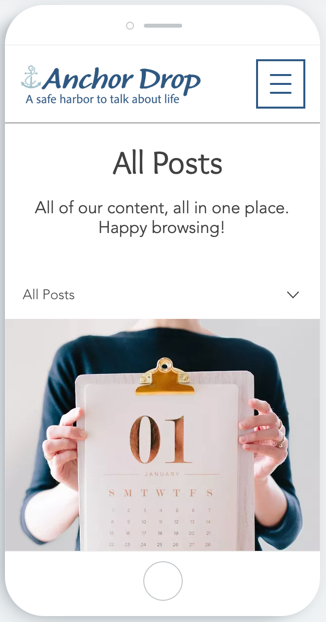 All posts page