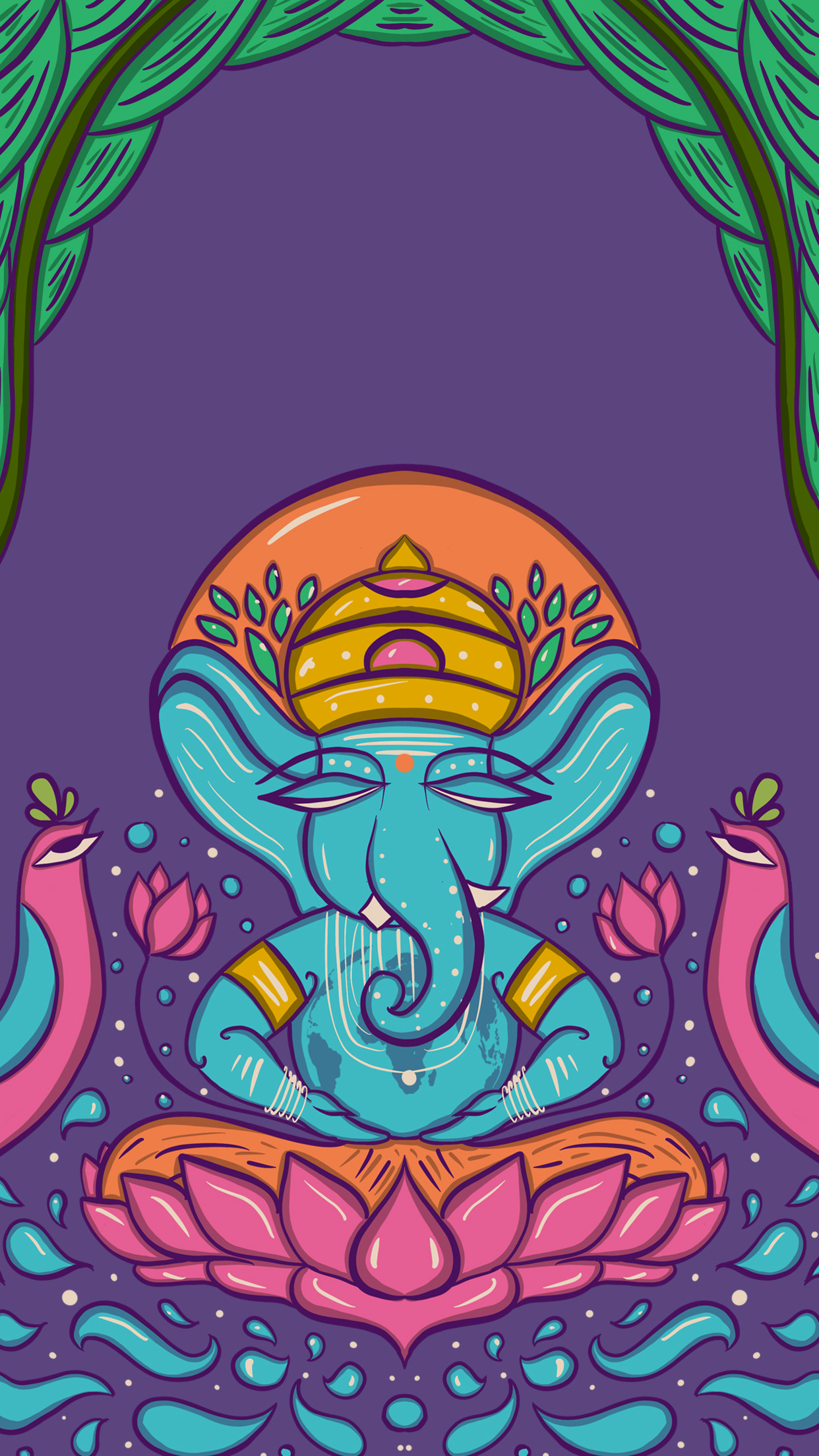 SCD Balaji - Ganesha & Earth Wallpaper