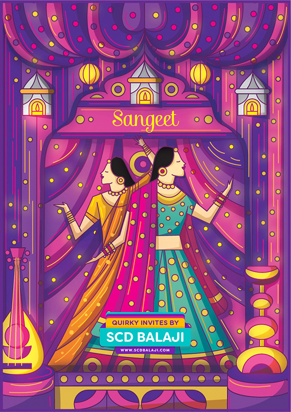 SCD Balaji - Contemporary Indian Wedding Invitation Suite 2
