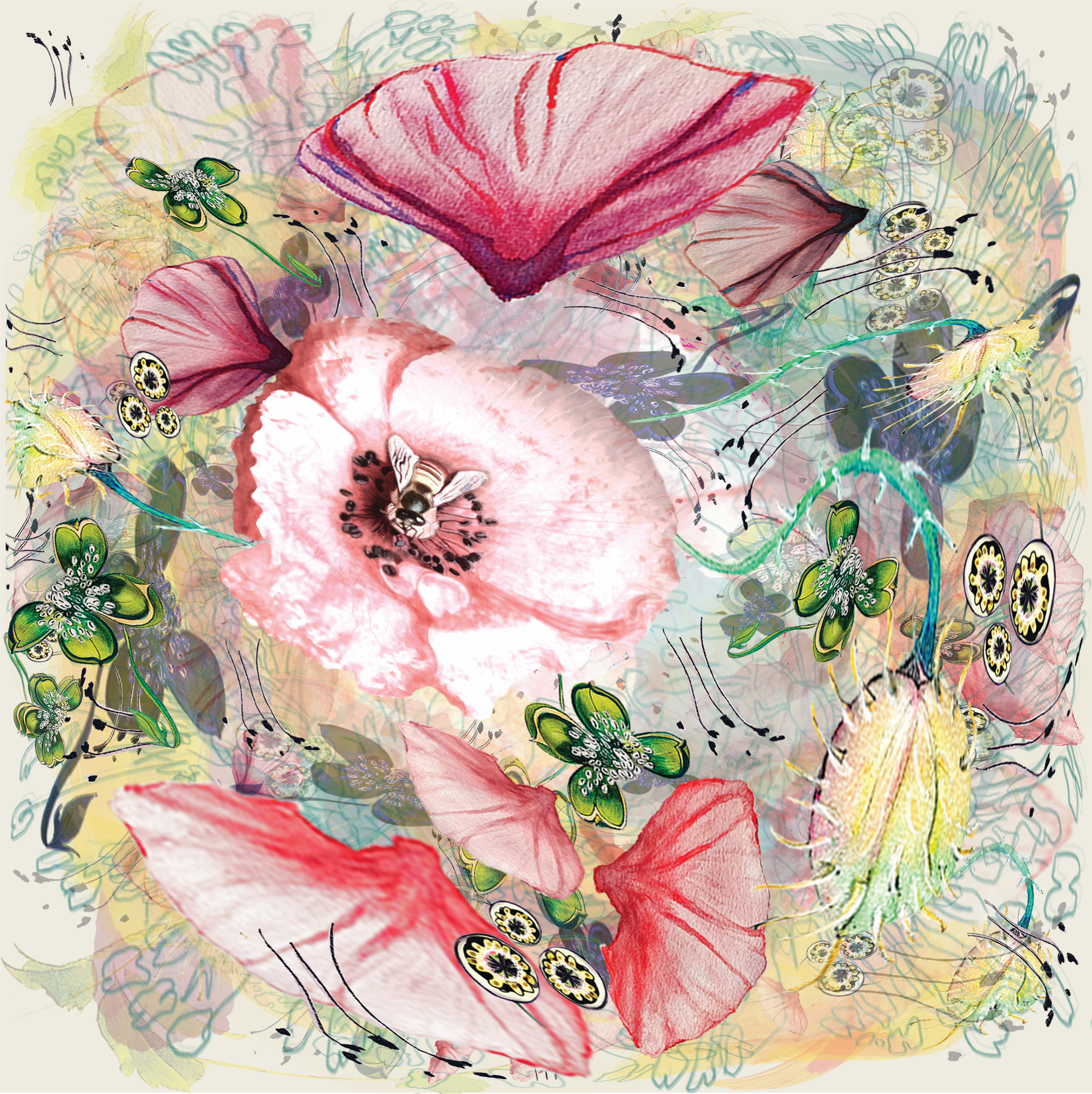 Pollination (placement print)