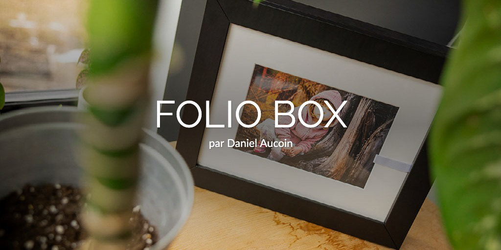 Un FOLIO BOX qui contient des images créées juste pour vous à partir de votre séance photo personnalisée.