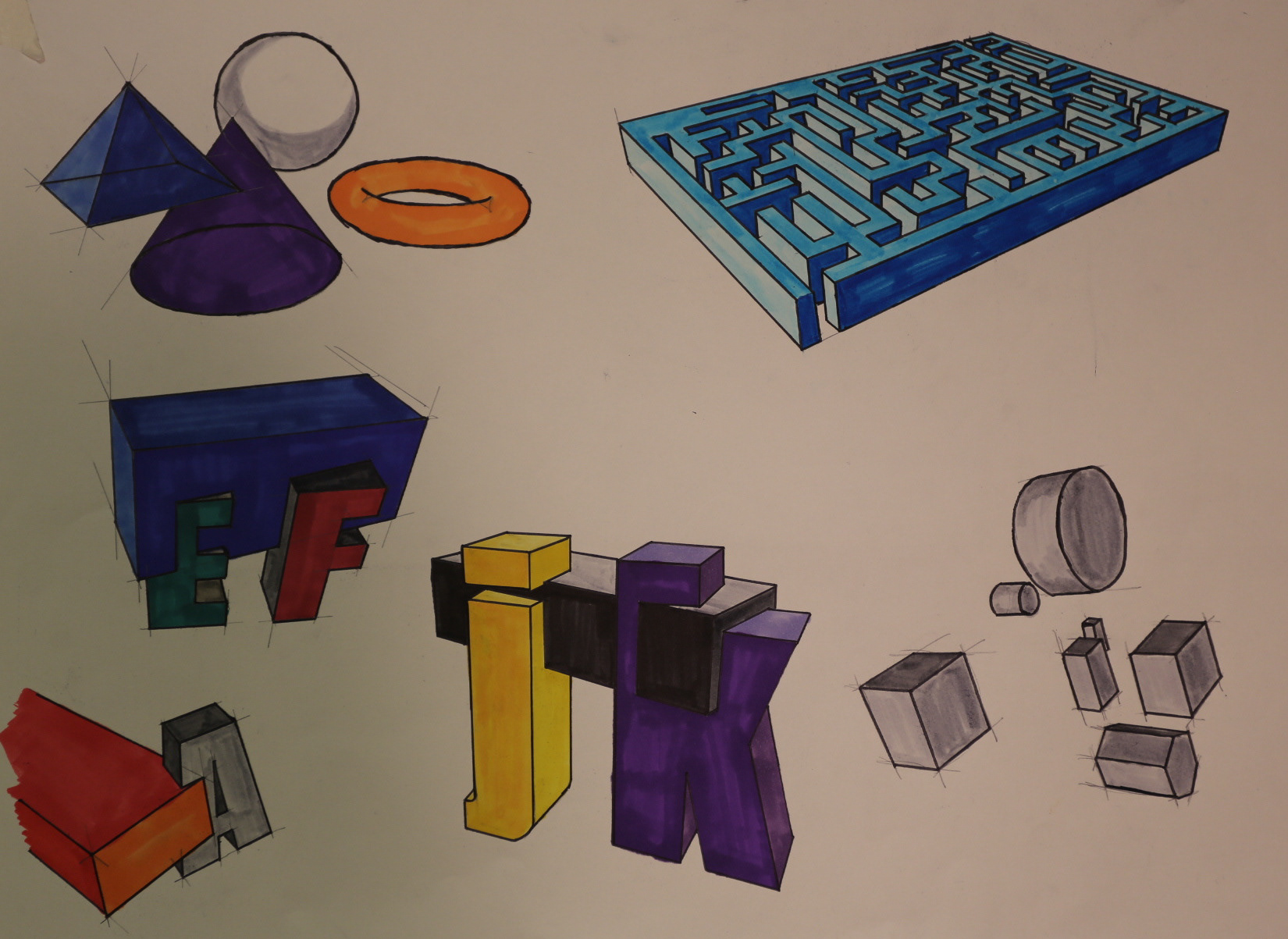 Letterforms & Intersections: Adding and Subtracting from the Cube