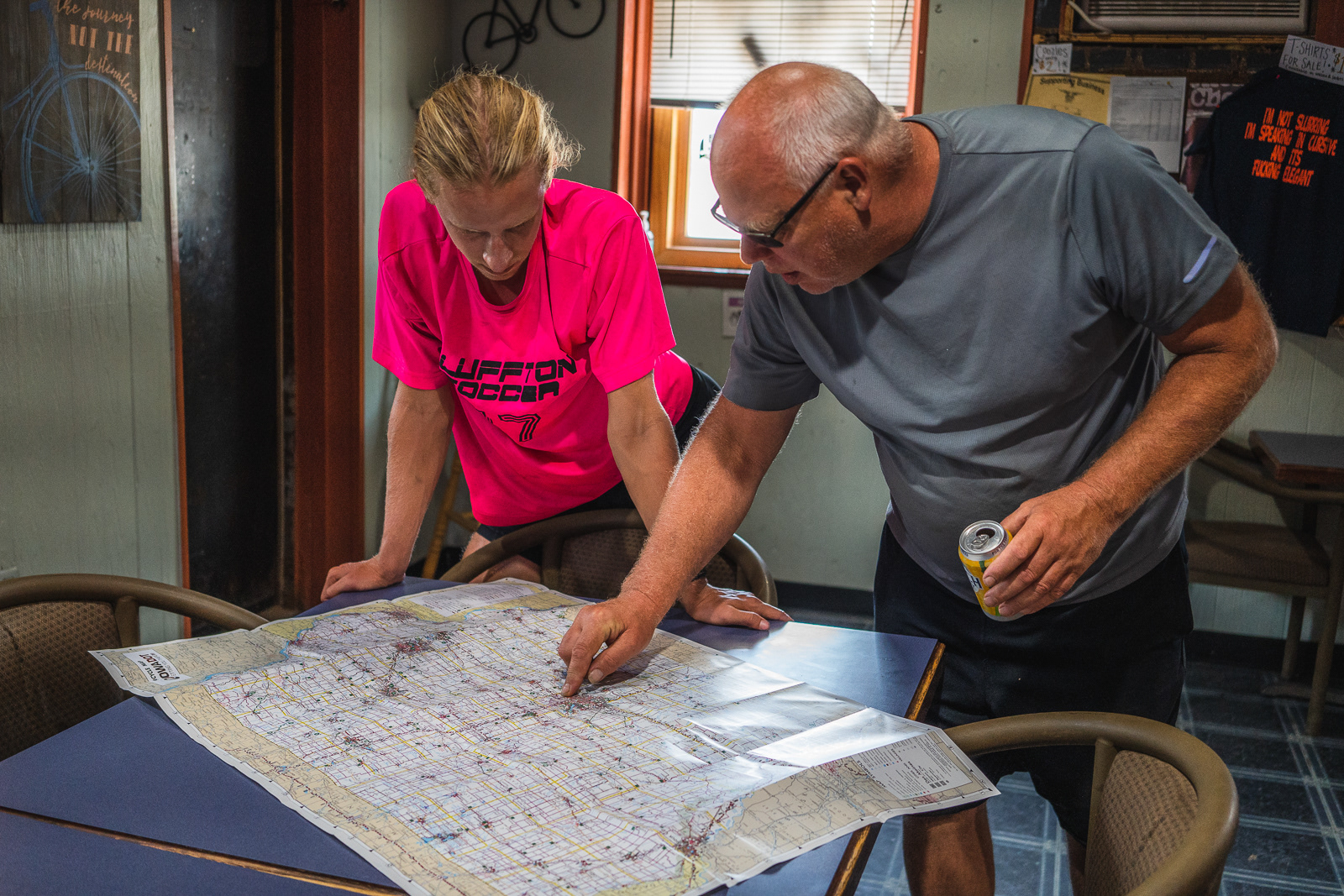 Getting directions from a local near Perry, Iowa