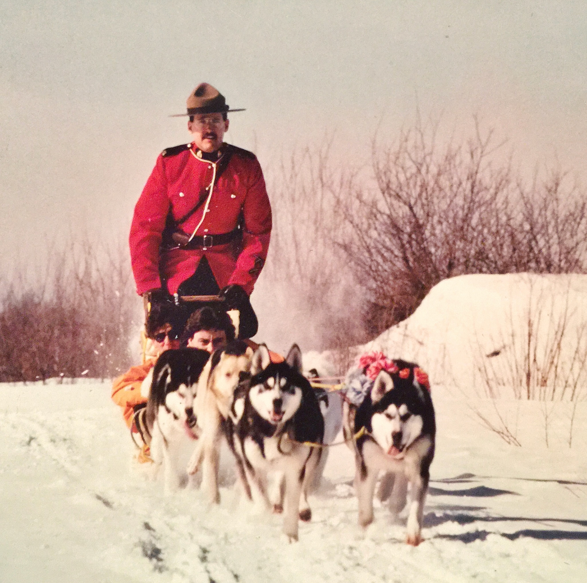 Hard going in the snow, Ft-Nelson, BC.