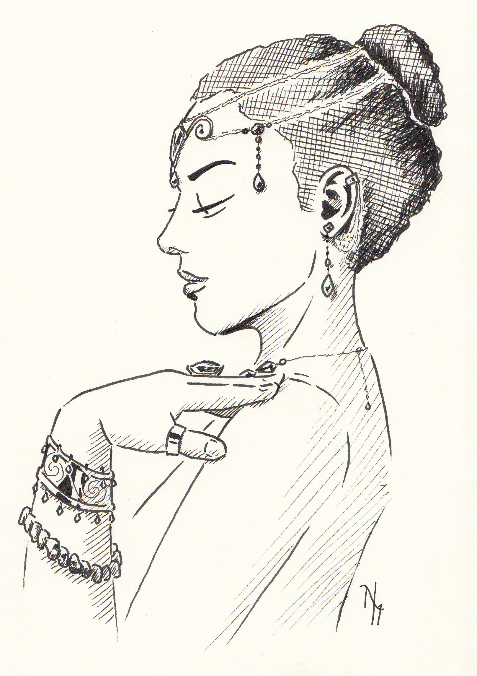 Ornament - Inktober - Ink on paper