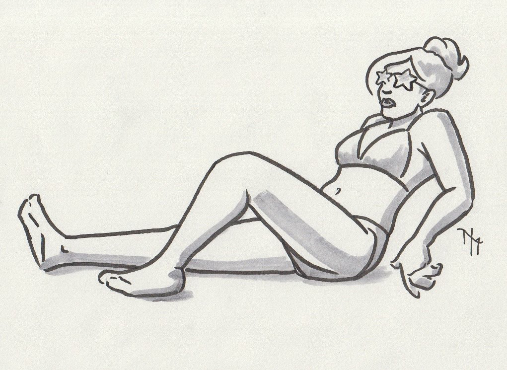 Star - Inktober - Ink on paper