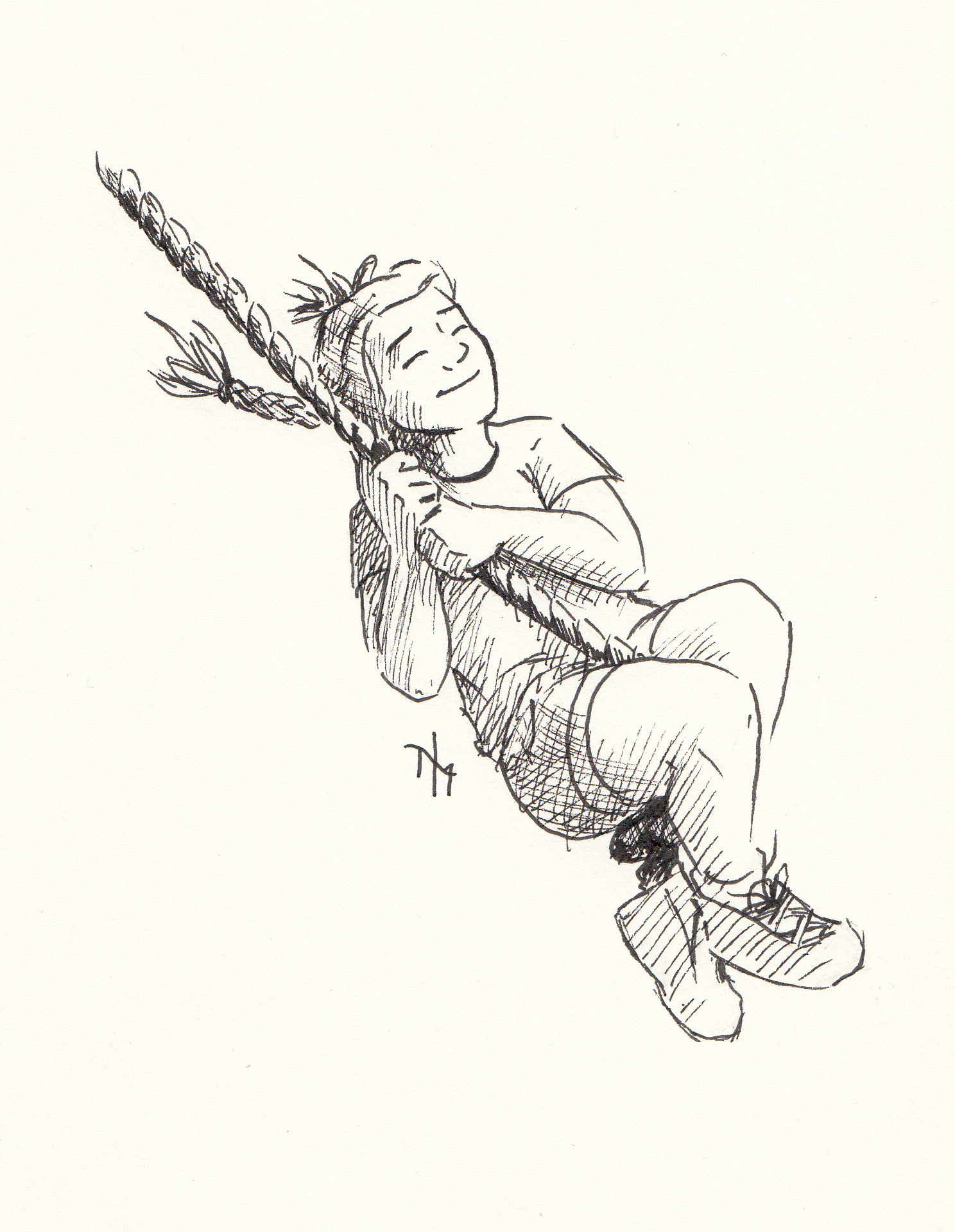 Swing - Inktober - Ink on paper