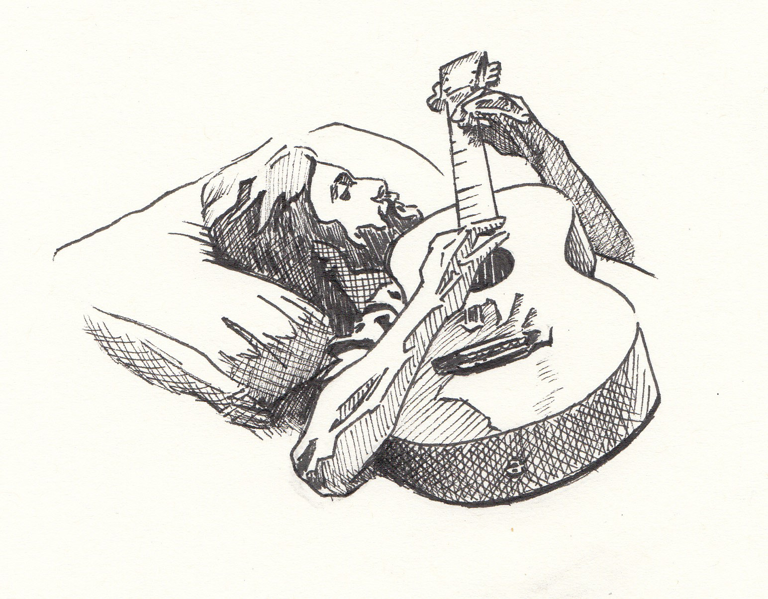Pick - Inktober - Ink on paper