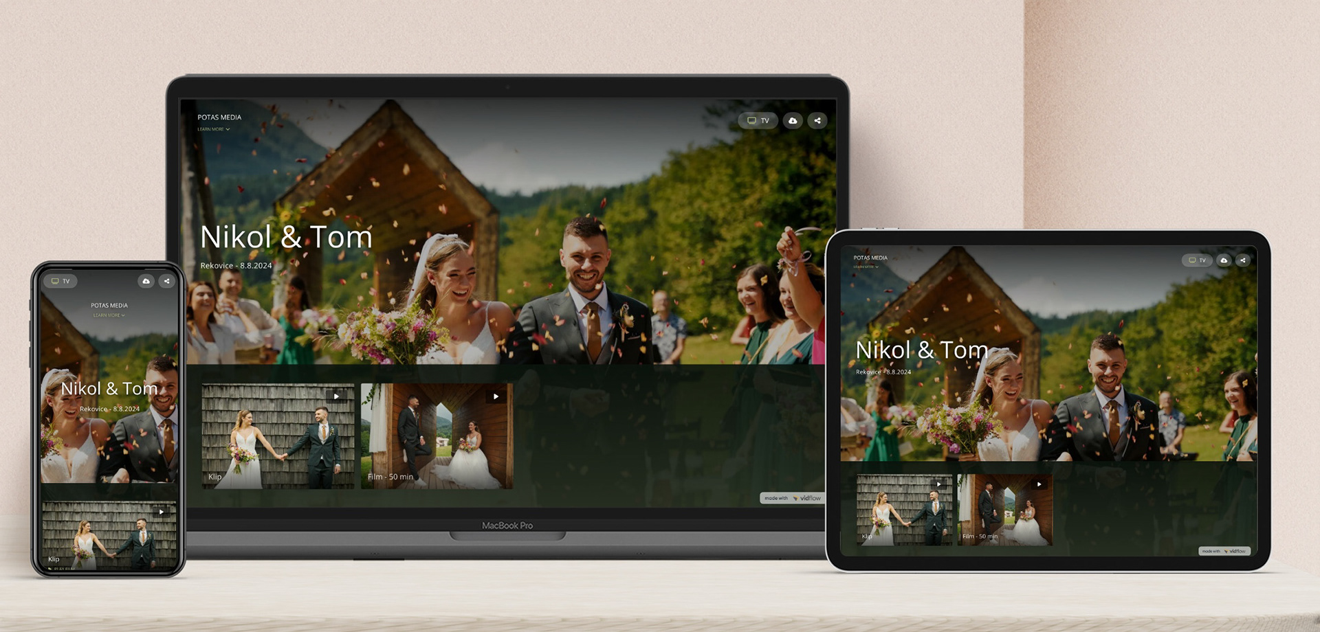 Odevzdání videí probíhá formou online galerie, kde odkud lze videa stáhnout.