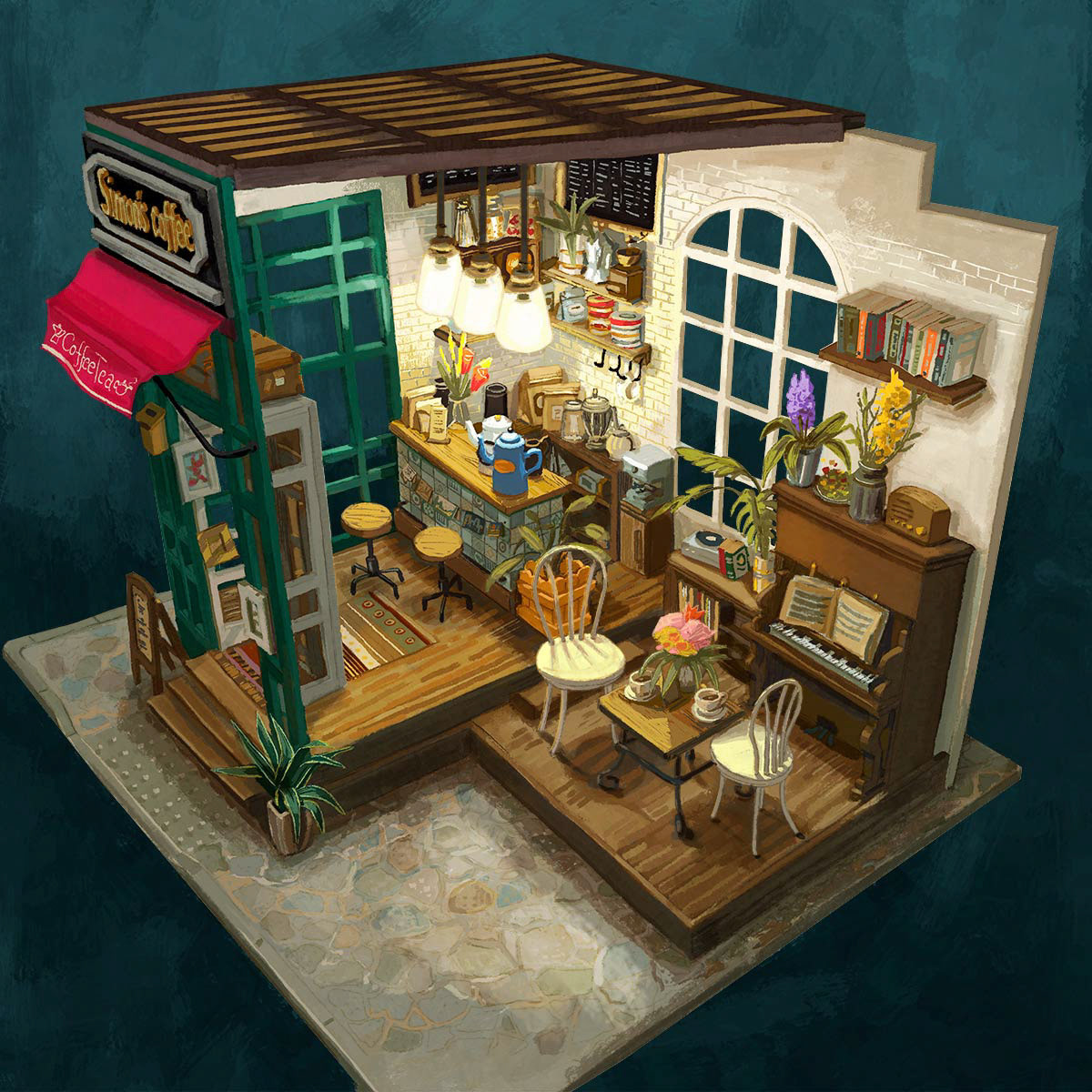 Miniature Café Model