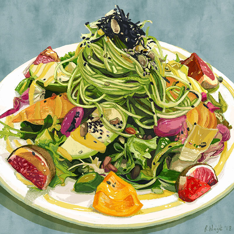 Ayurvedic Salad with Courgetti