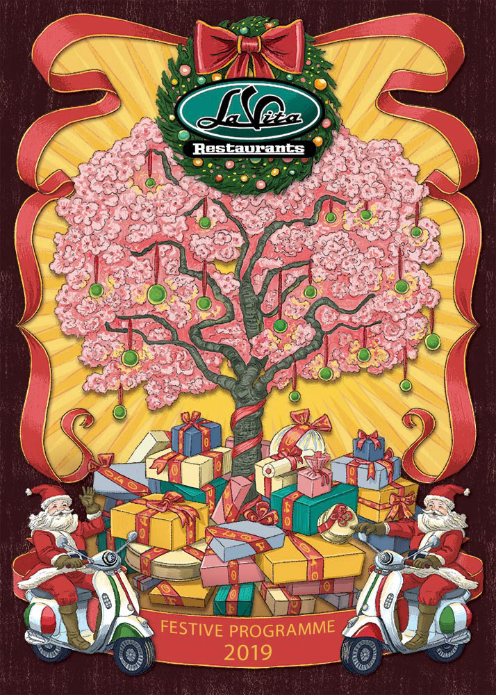 La Vita Christmas Menu Cover