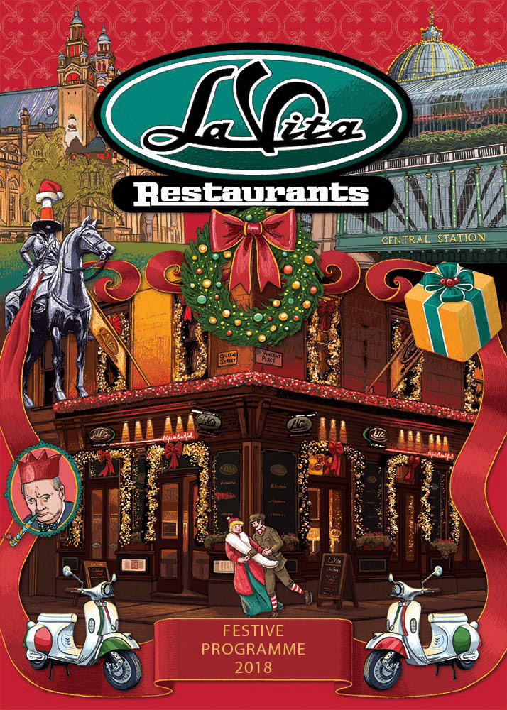 La Vita Christmas Menu Cover