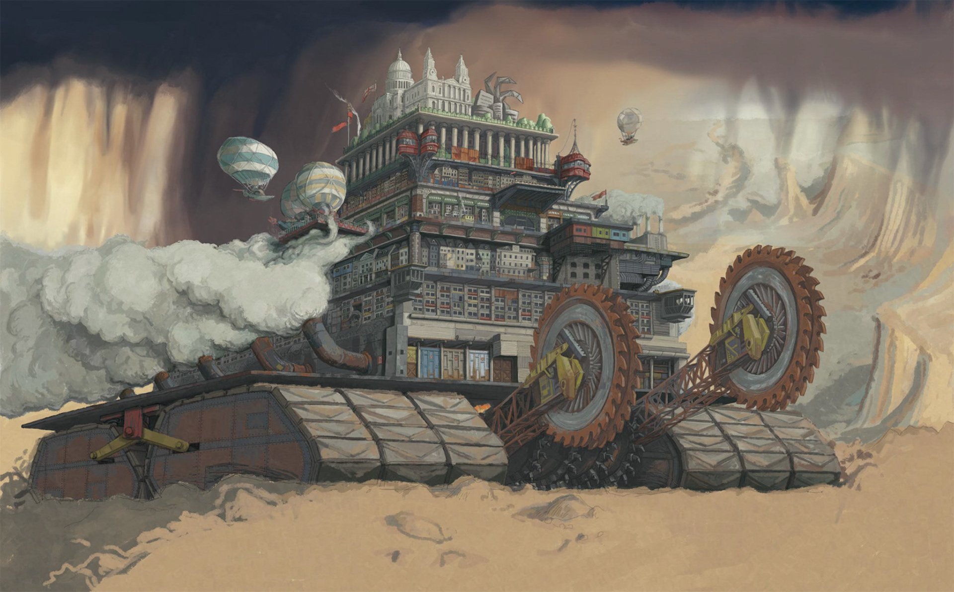 Adding More Colour Detail and a Heavy Sky