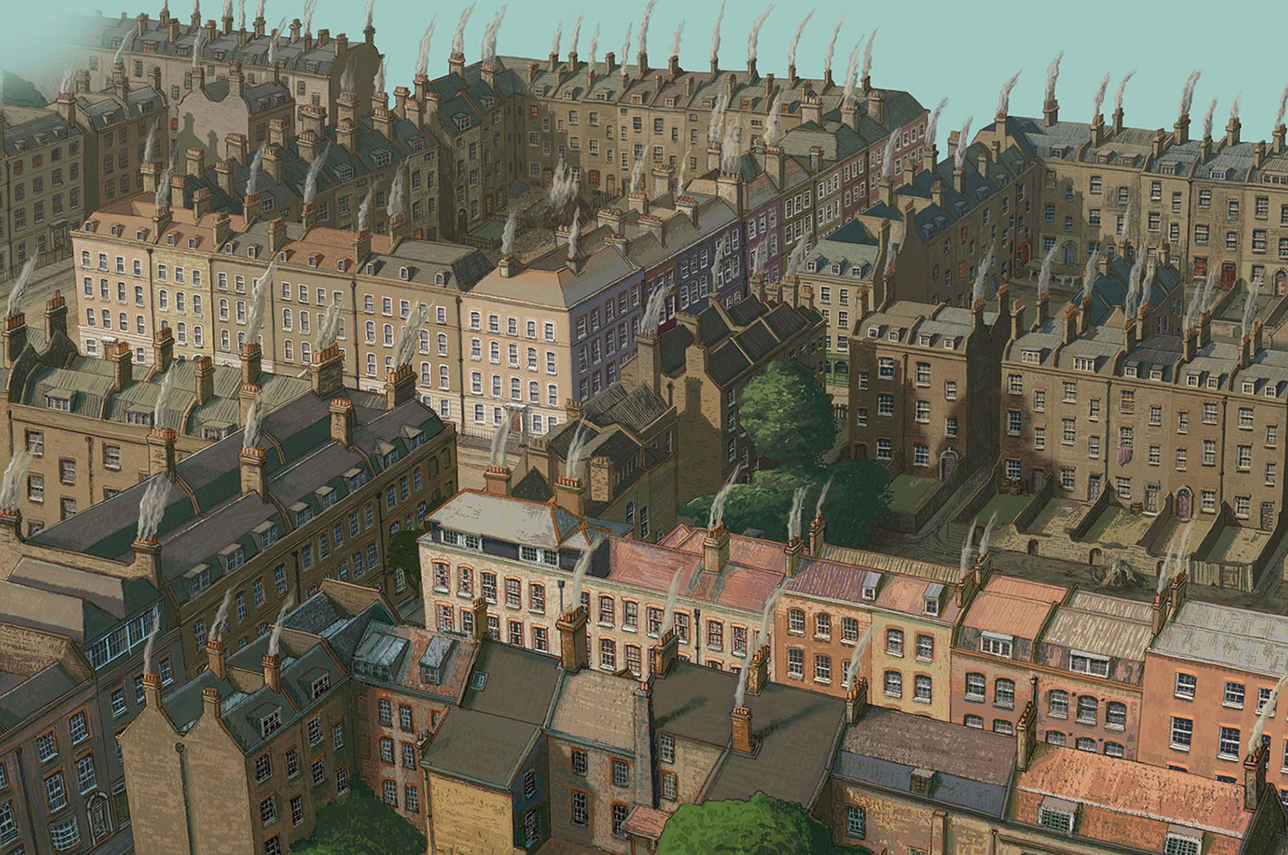 Spitalfields Aerial View - Final Artwork