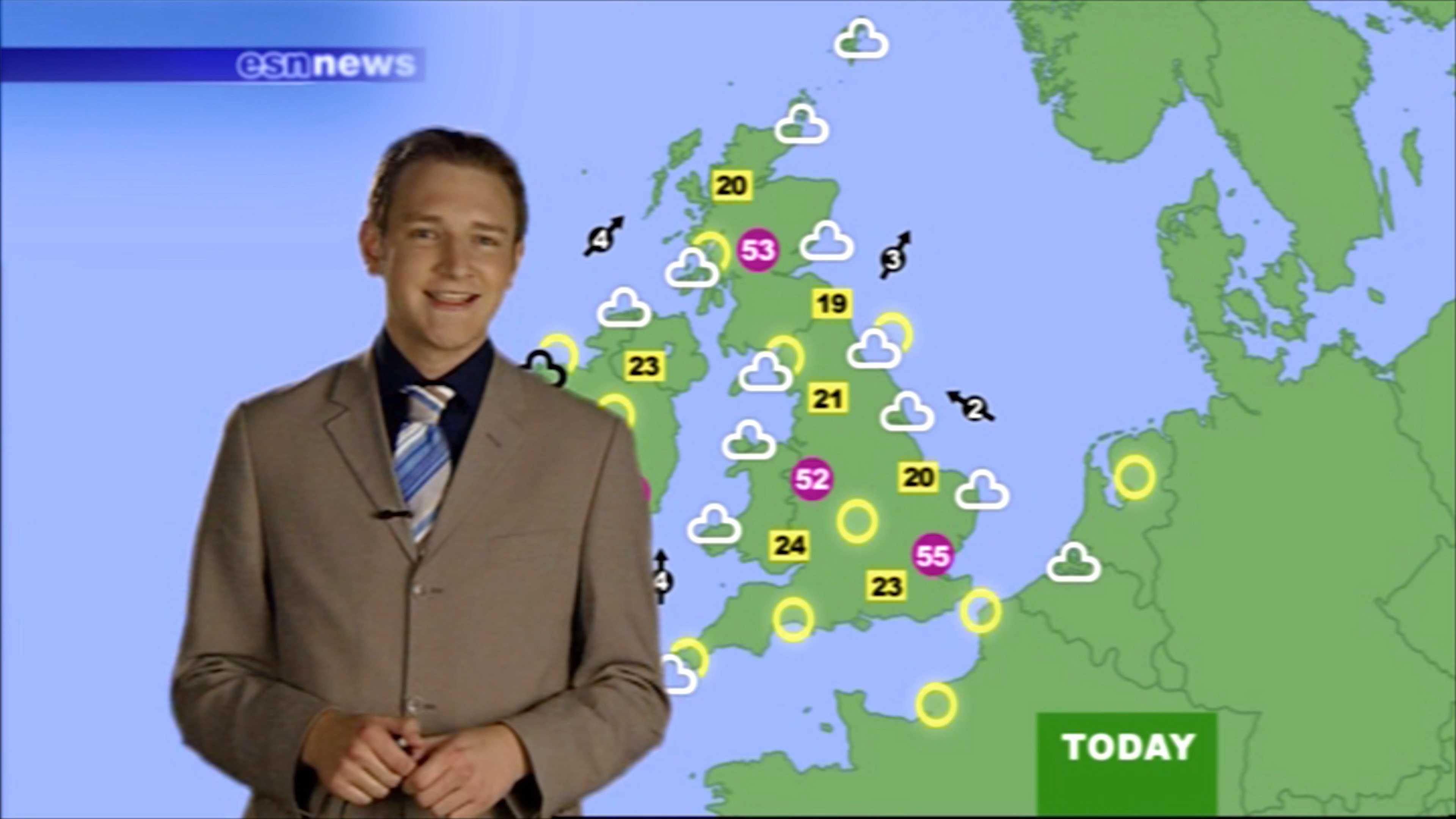 BBC Broken News (BBC 2) // Derek Gibbons as Weather Presenter "Joe Randall"