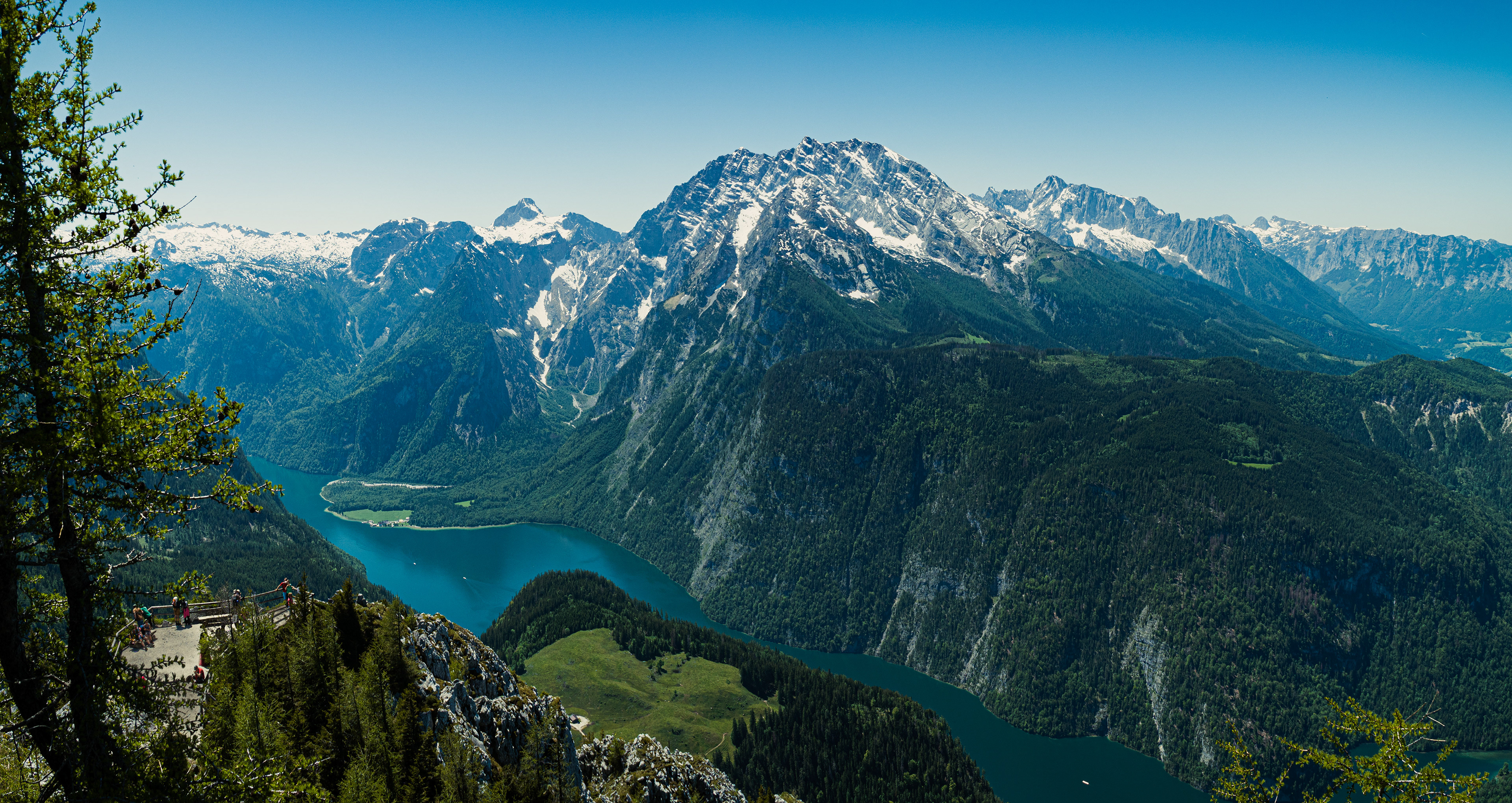 Mt Watzmann and Königssee from Jenner, Schönau