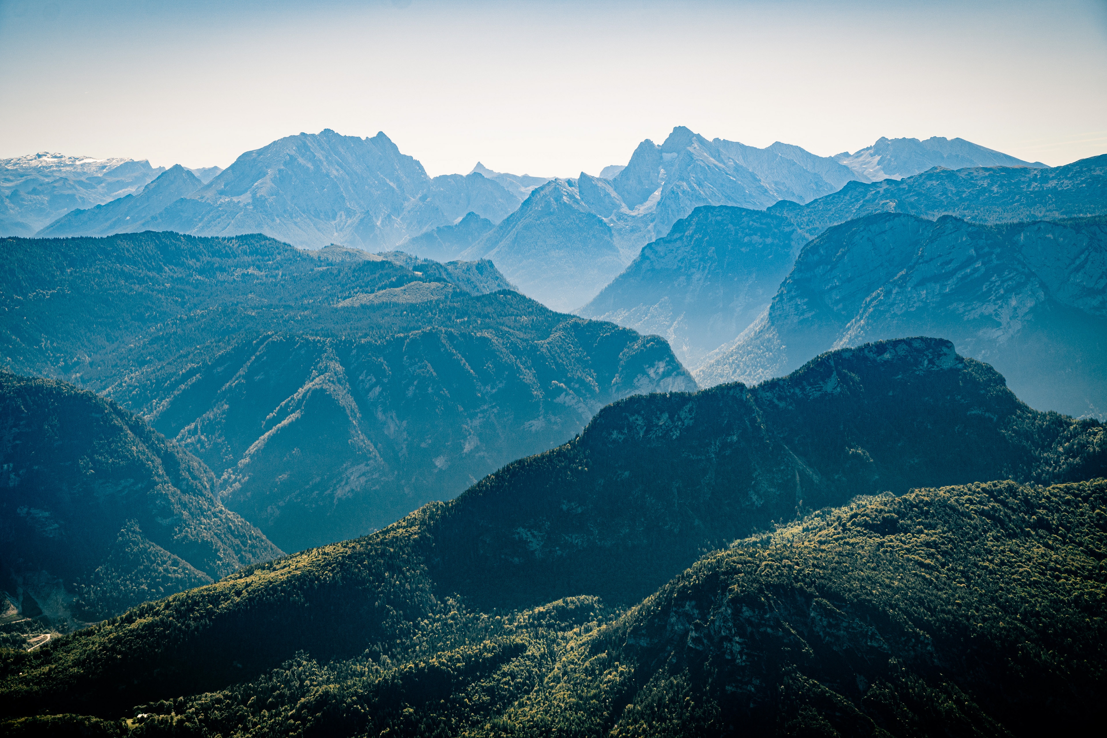 Berchtesgadener Alps from Mt Zwiesel, Inzell