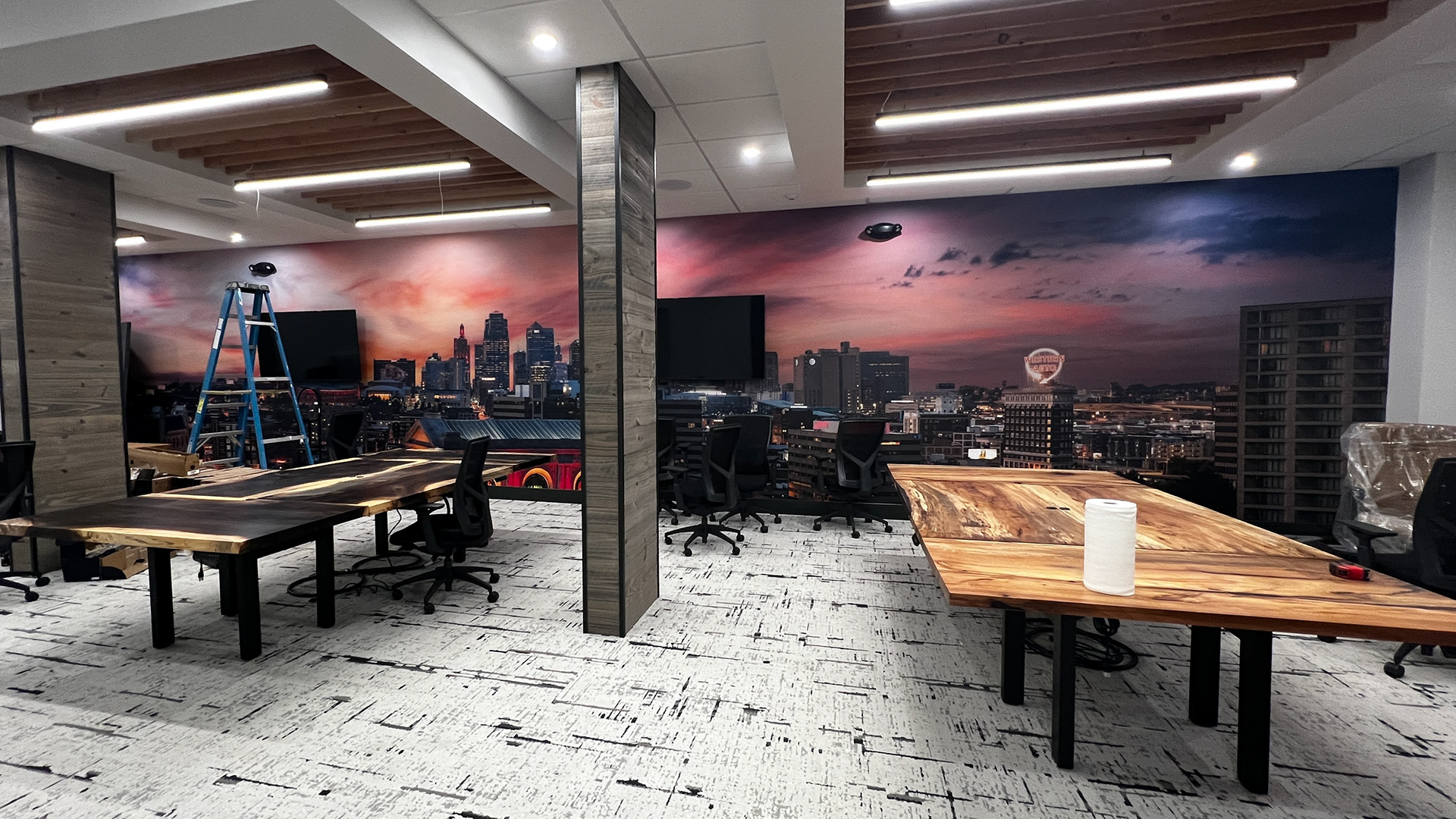Kansas City Skyline - Panoramic Photo I created to be 30k resolution to fit a 10x50ft wall