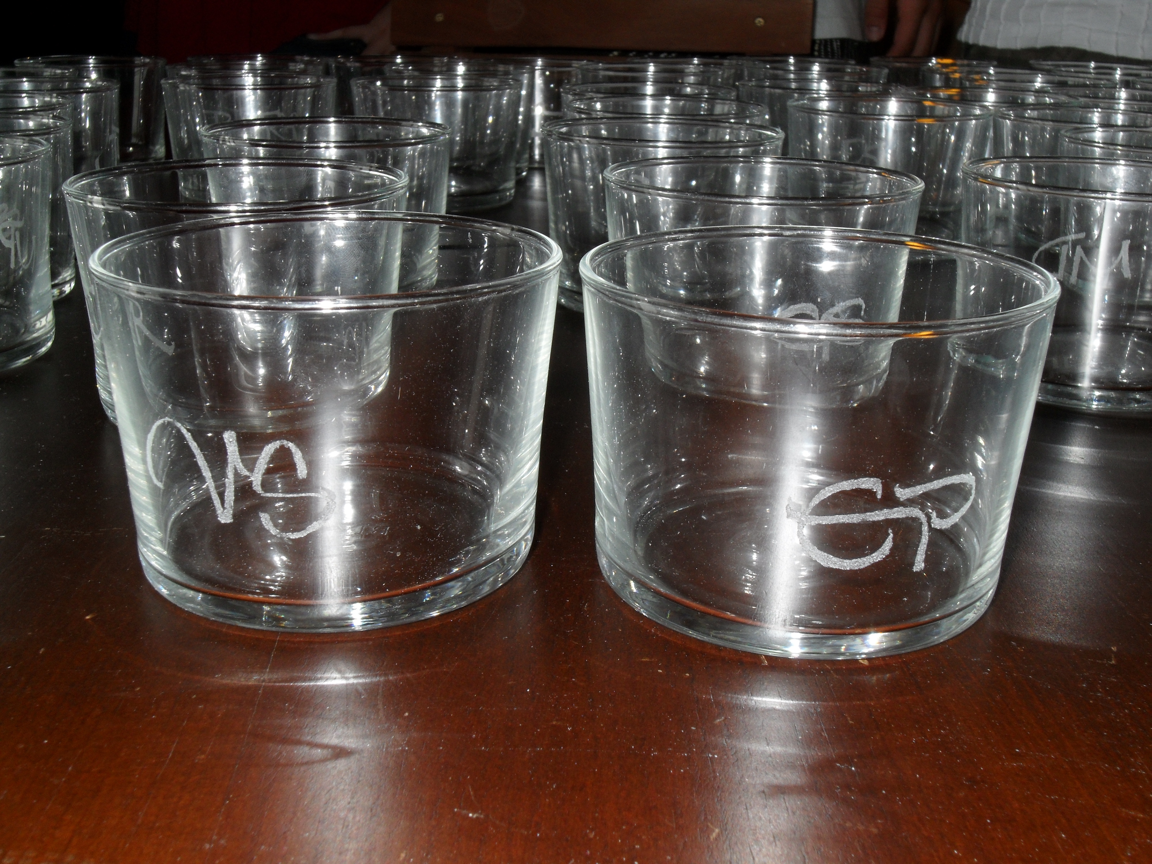 Gravure sur verre - Initiales (2009)