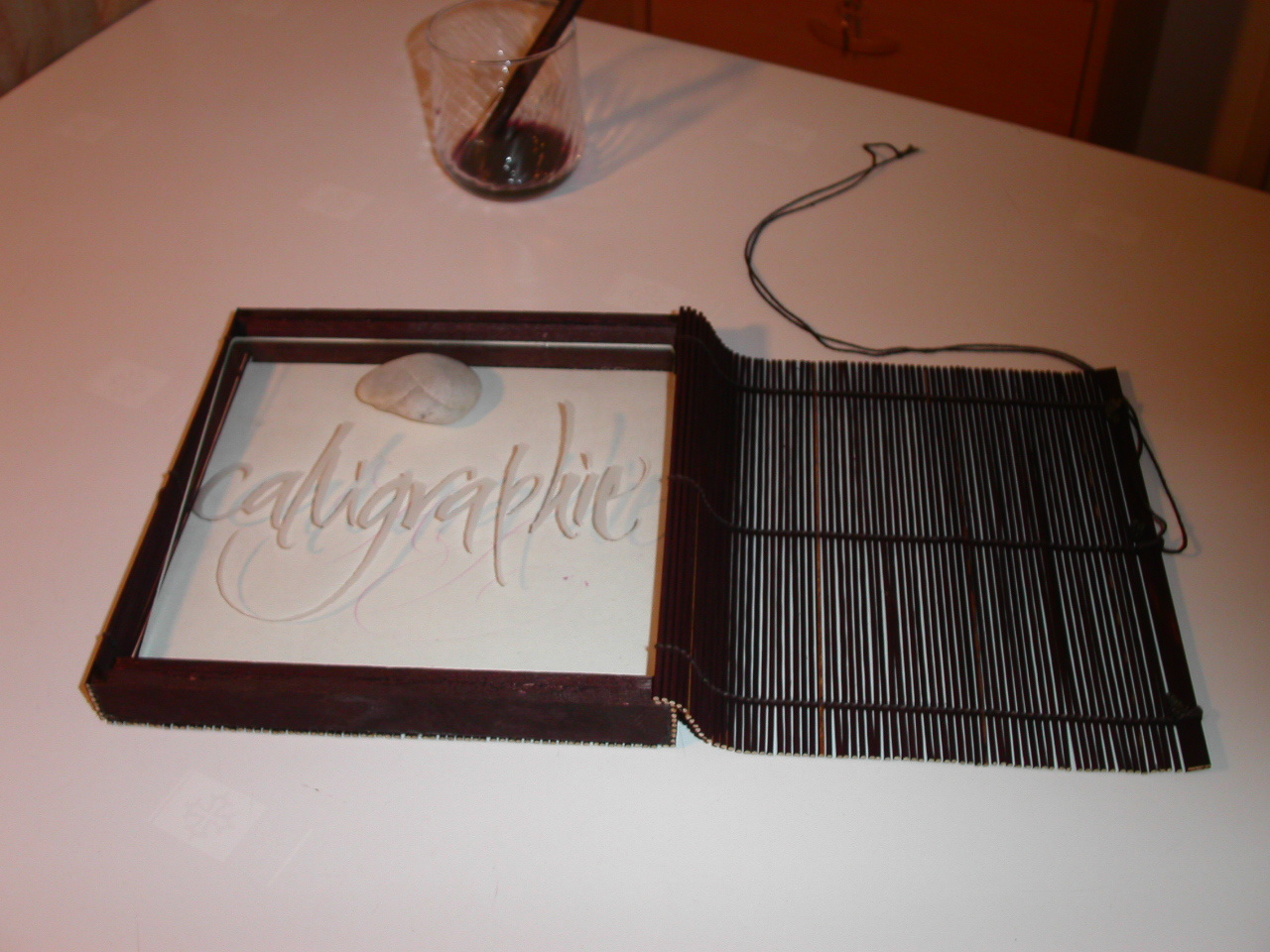 Gravure sur verre - Calligraphie (2003)
