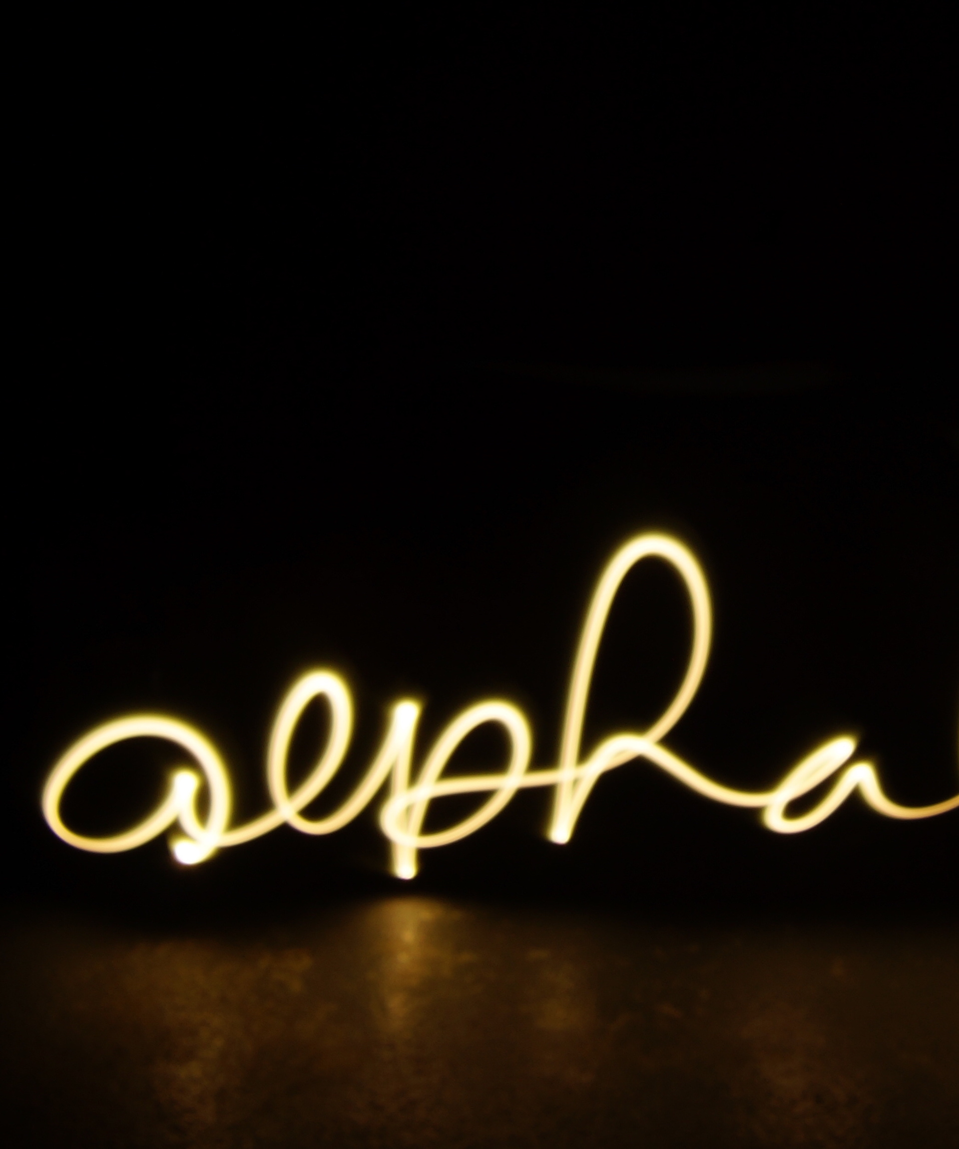 Calligraphie lumineuse - Alpha (2023)