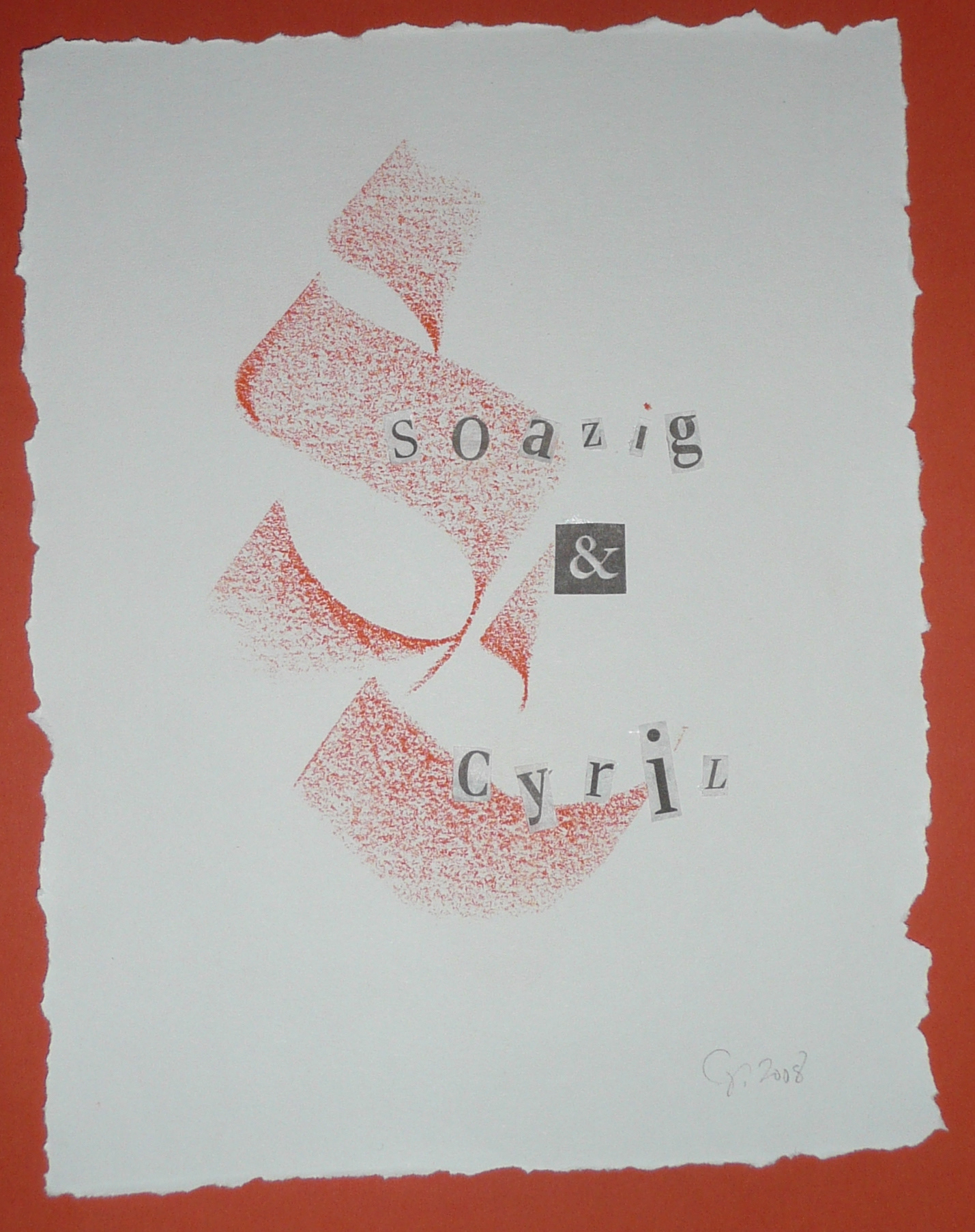Craie & collage - Soazig & Cyril (2008)