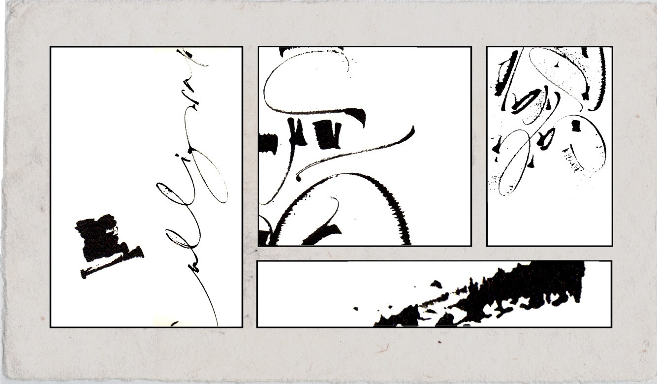 Tire-ligne & mise en page numérique - Calligraphie (2012)