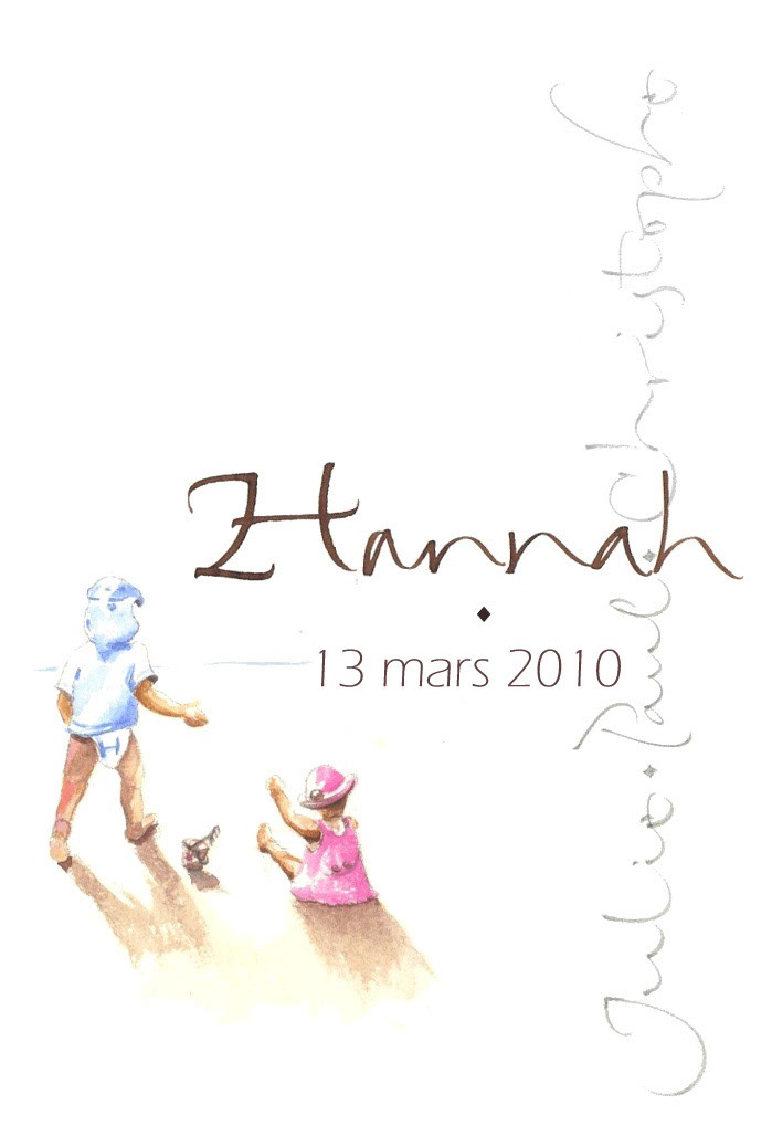 Faire-part - Hannah (2010)
