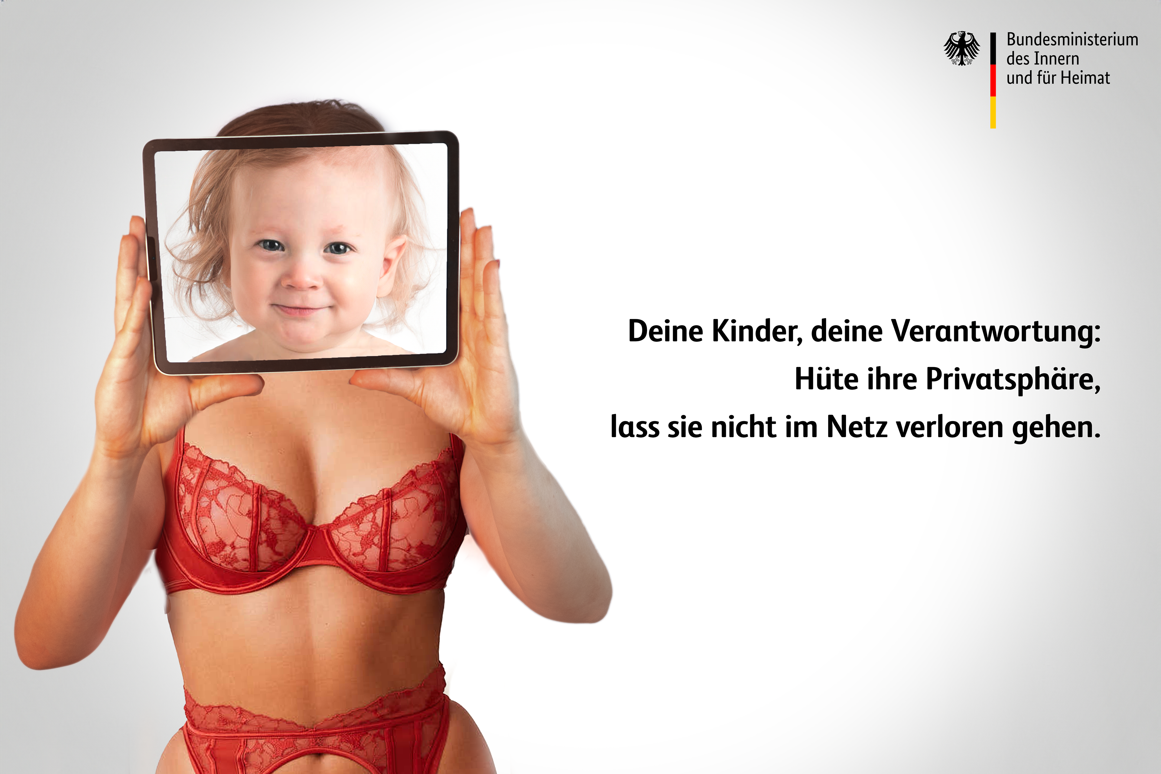 "Your children, your responsibility: Protect their privacy, don't let it get lost on the internet."