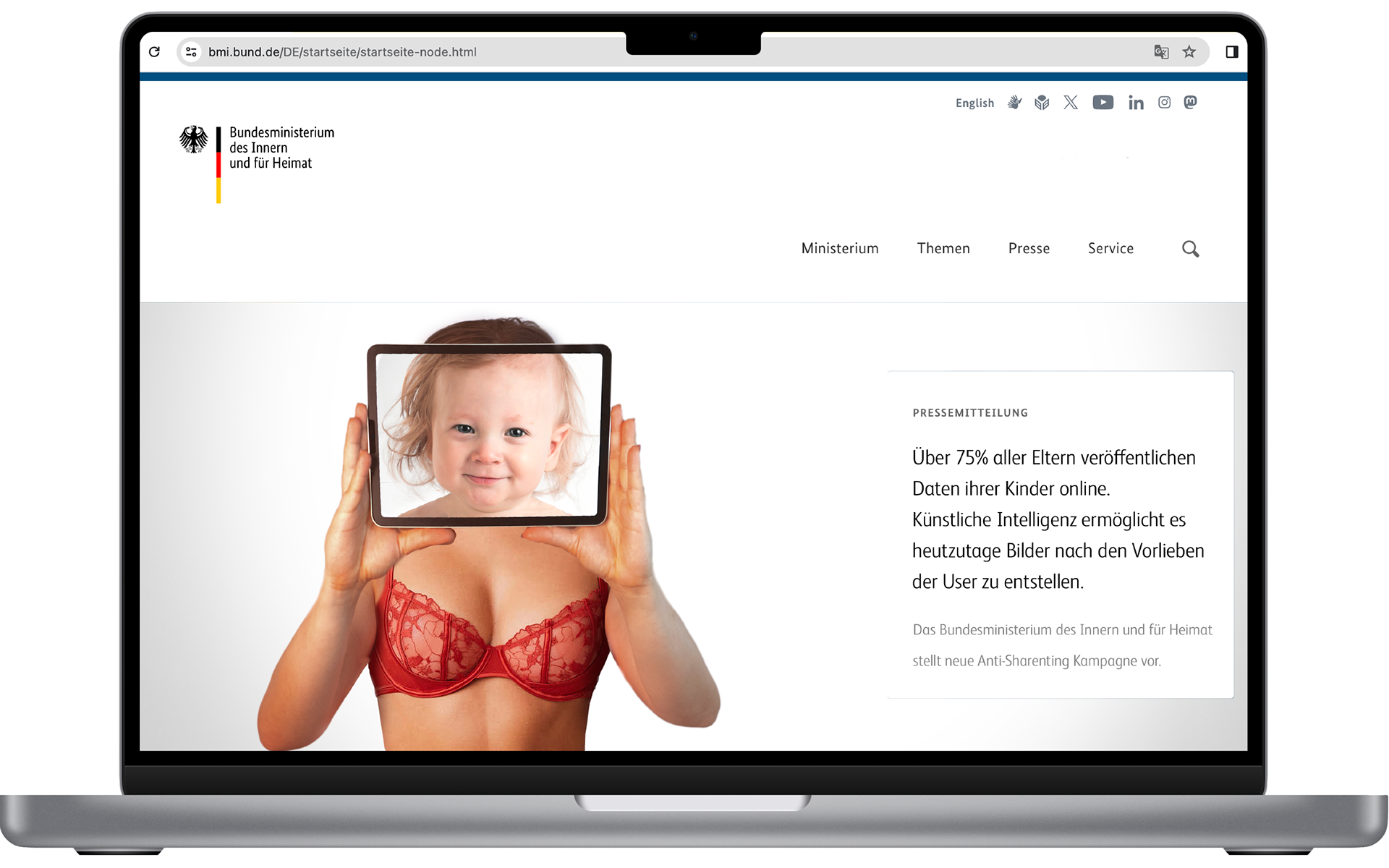 "Over 75% of all parents share their children's data online. Artificial intelligence now allows the creation of images based on user preferences."