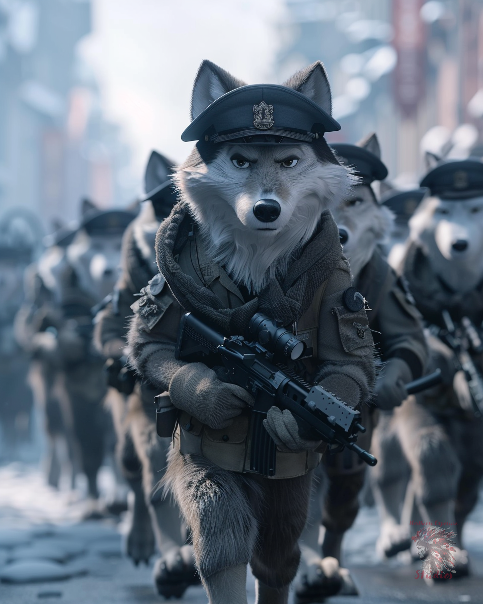 Sgt. Whiskers with Alpha A Company