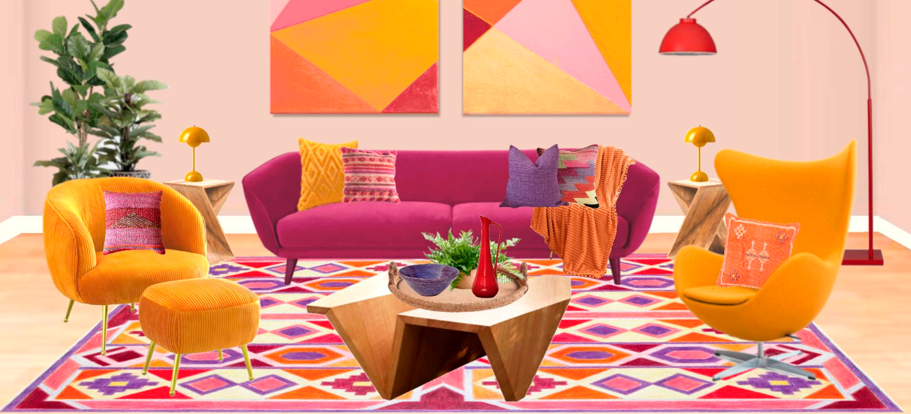 Color Story - Interior Styling Mockup (using Photoshop)