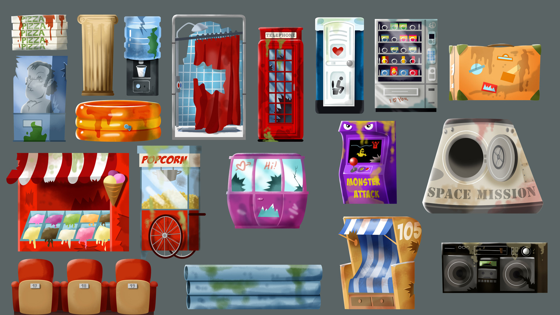 Kids app; children`s book; Wimmelbild; hospital