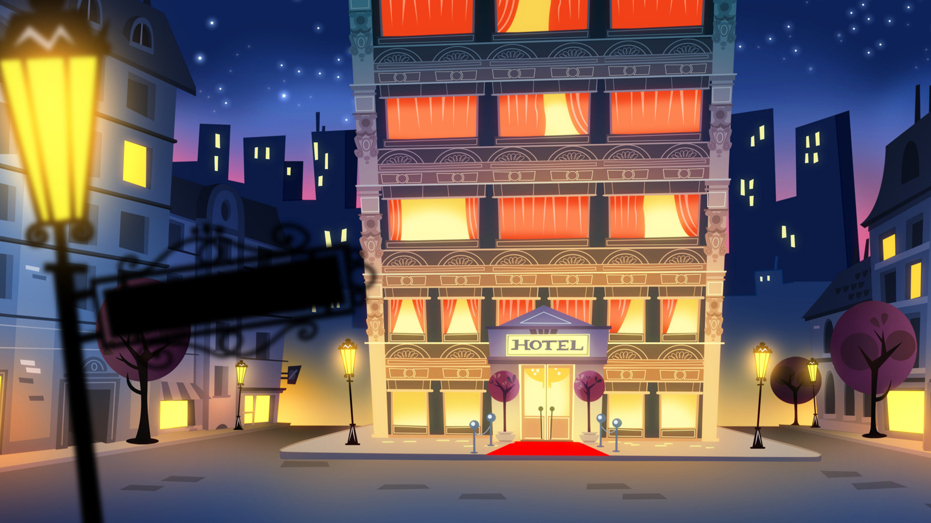 animation background; illustation