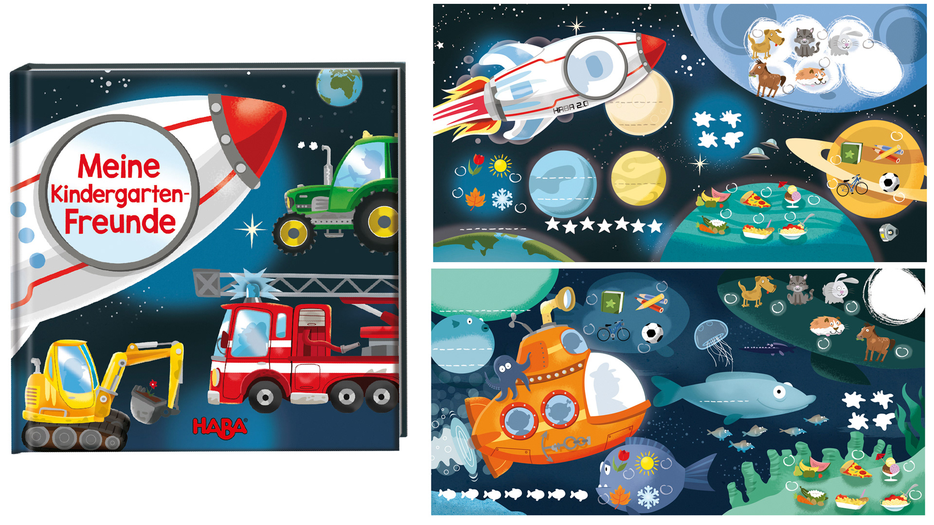 Illustration; funny; children`s book; Meine Kindergarten-Freunde Fahrzeuge