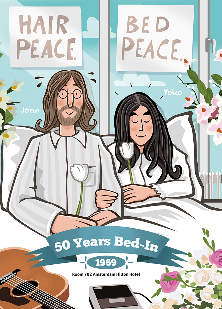 John; Yoko;; Illustration; funny; children`s book