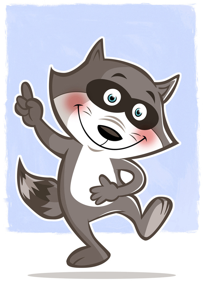 character design; children`books; racoon