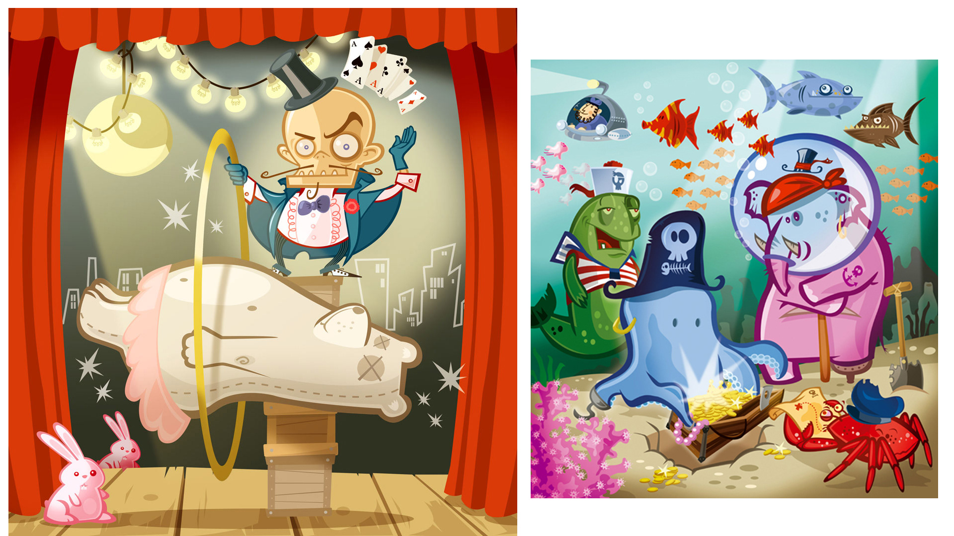  Illustration; funny; children`s book; wizard; magic