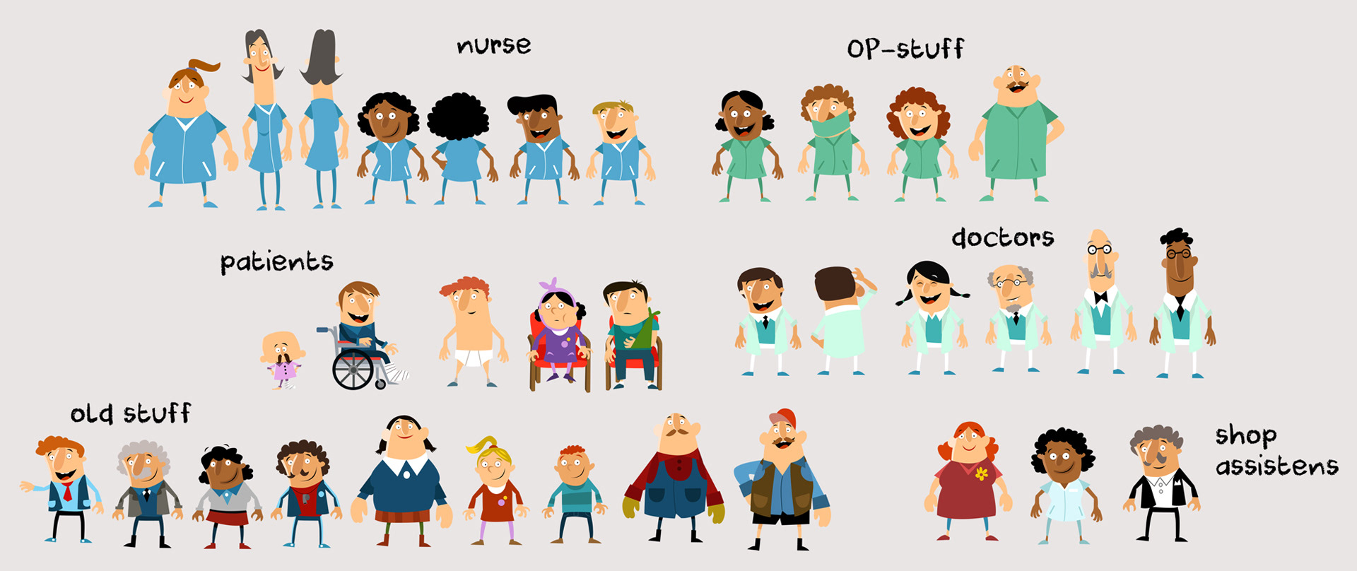 Kids app; children`s book; hospital