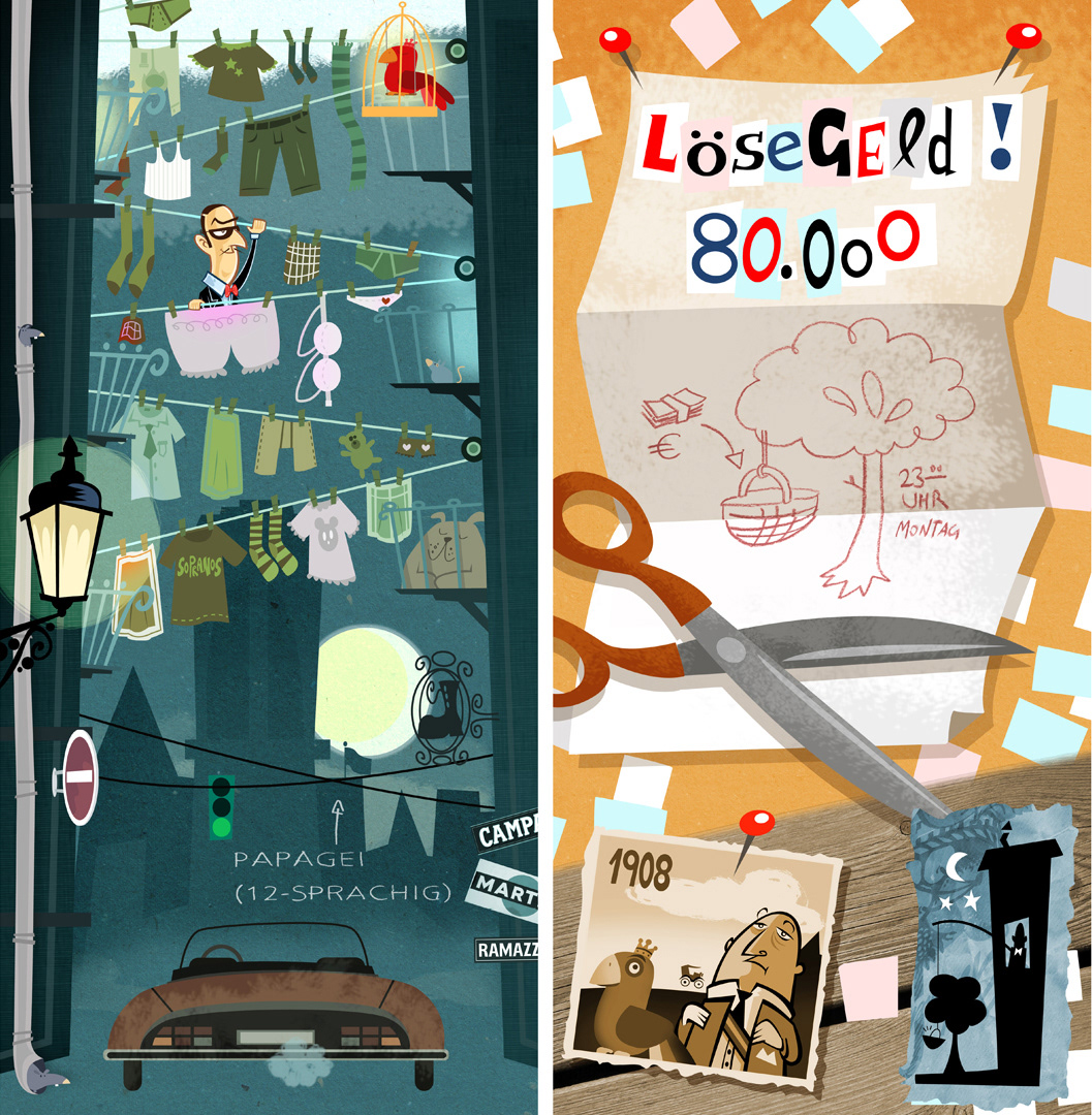 Illustration; funny; children`s book; meisterdieb; mixtvision