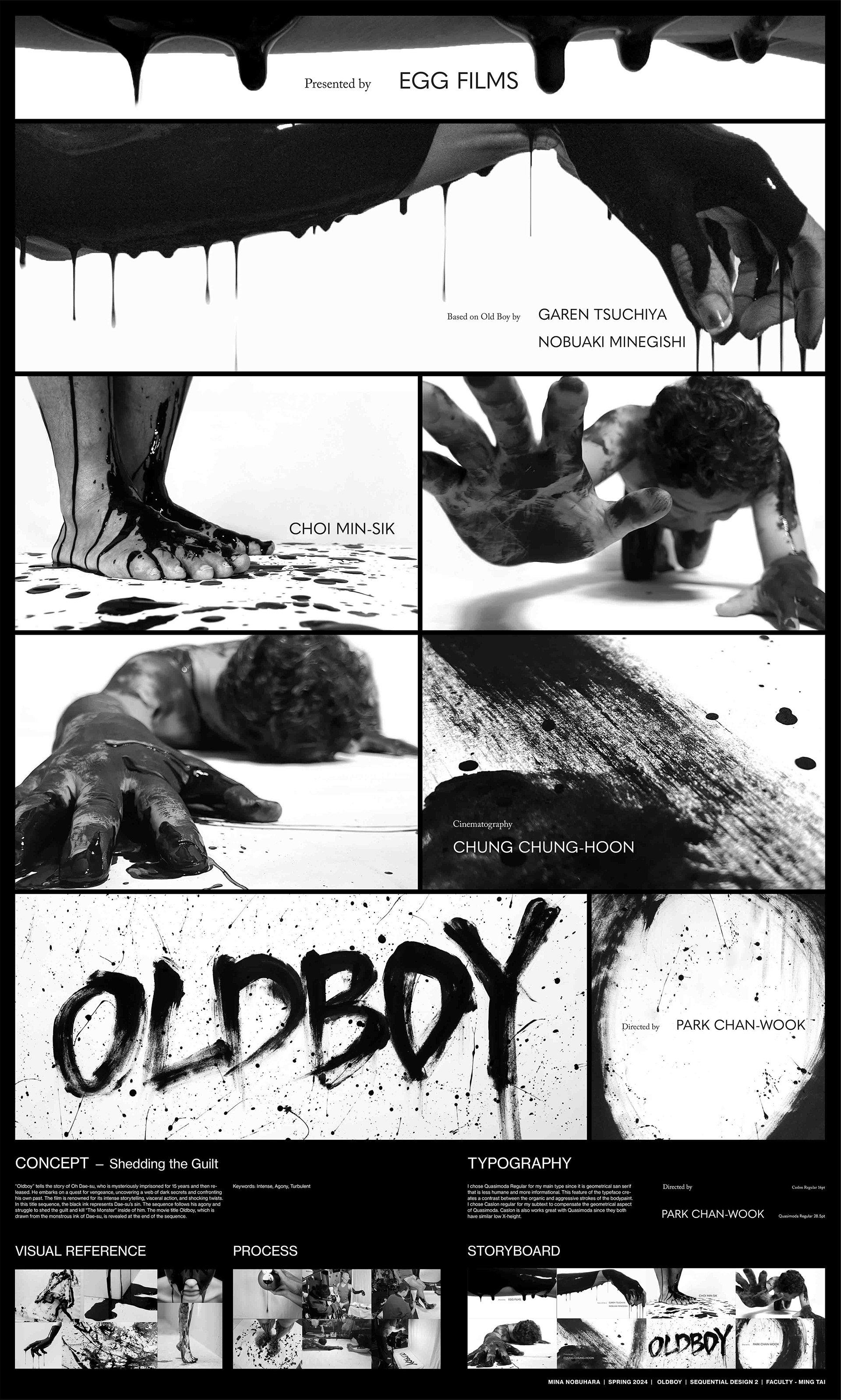 Oldboy Title Sequence | Photography, Acrylic Paint Lightroom | 2024