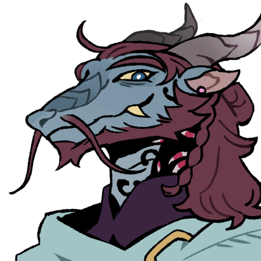 Talksprite of a custom design, formatted for Discord