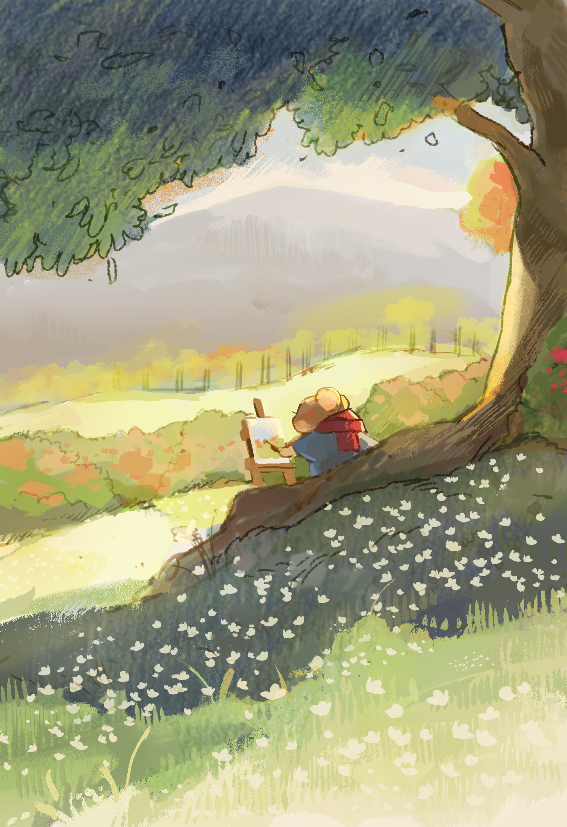 Spot illustration for my thesis comic "The World According to Cornflower Mouse"