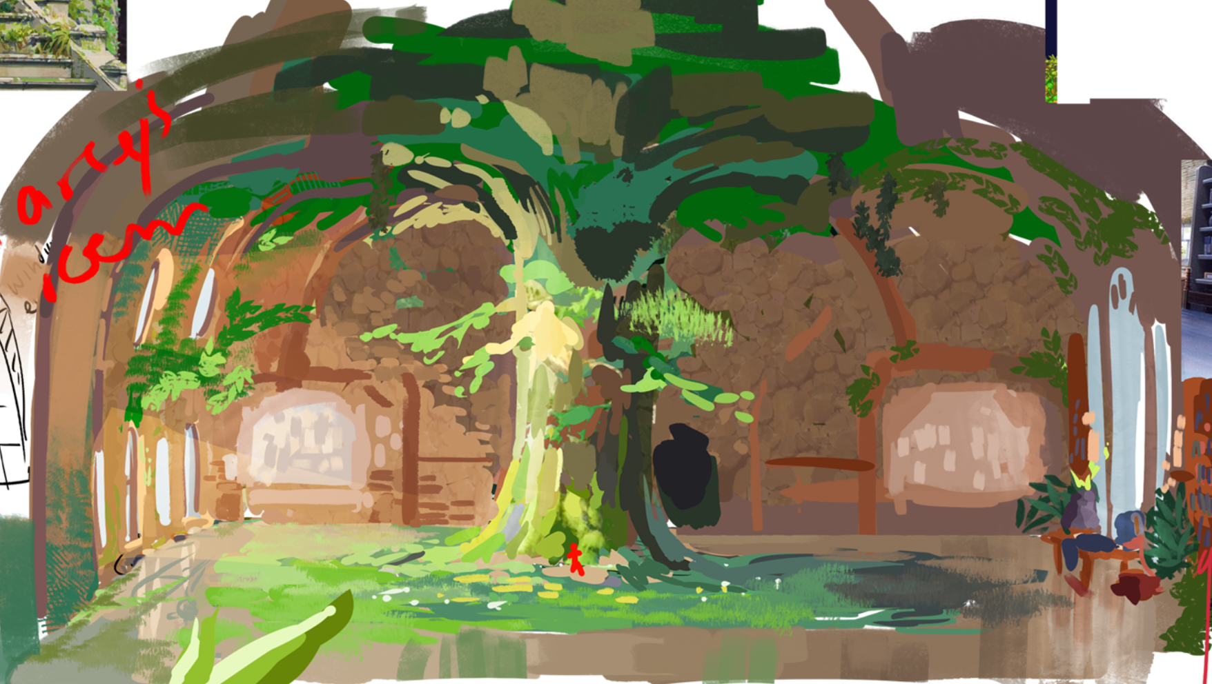 Concept work done for the webcomic "Wabi Sabi"