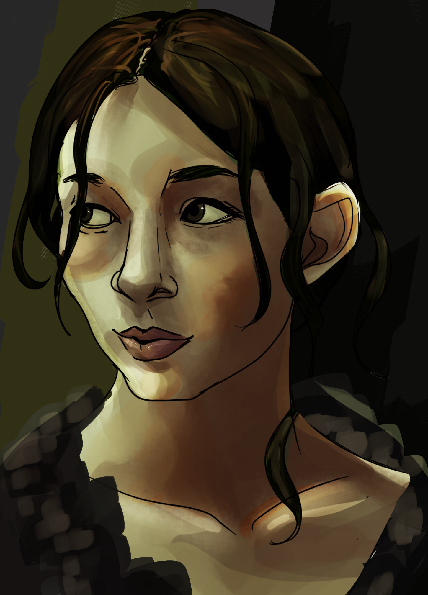 Head Digital Painting Project, ARIL 200