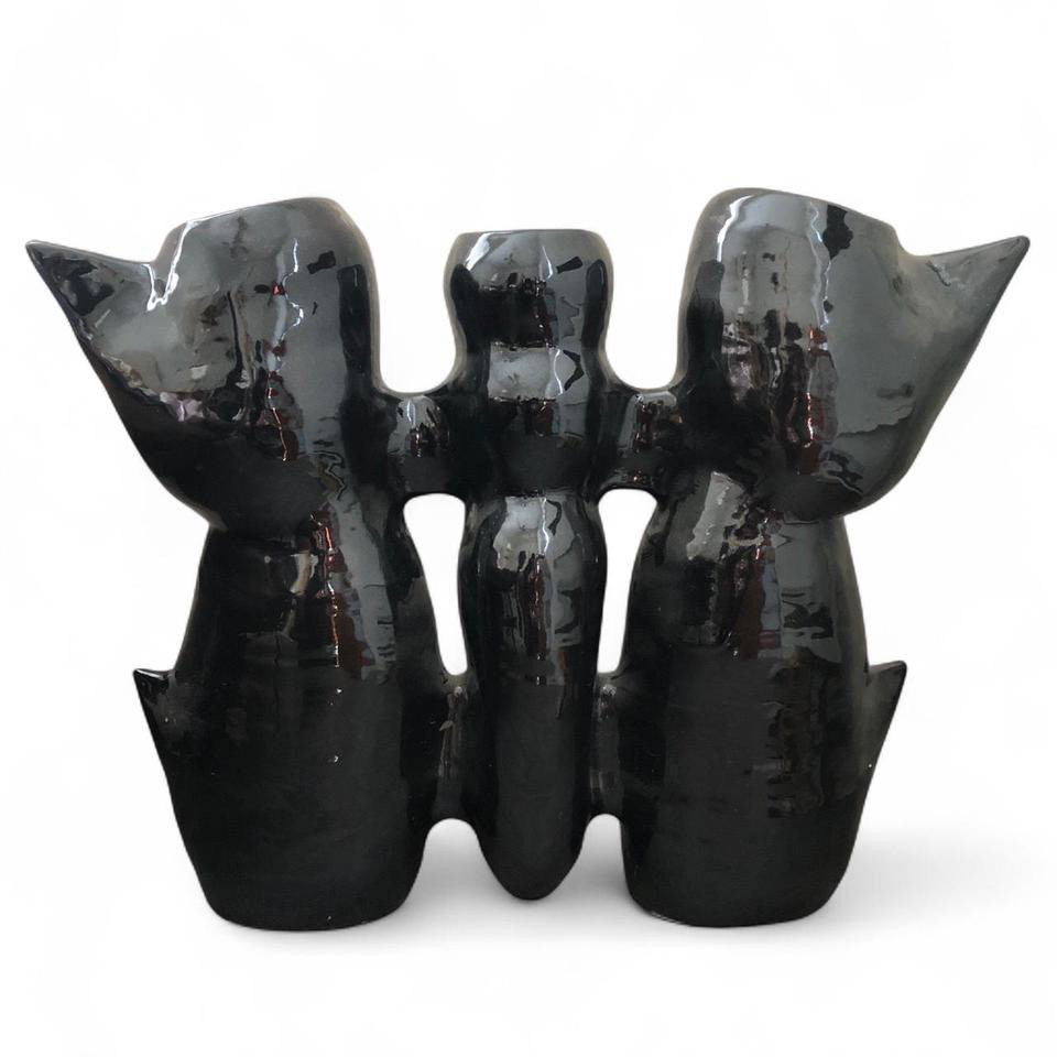 Butterfly (3 Chamber Urn), 2025, glazed ceramic.